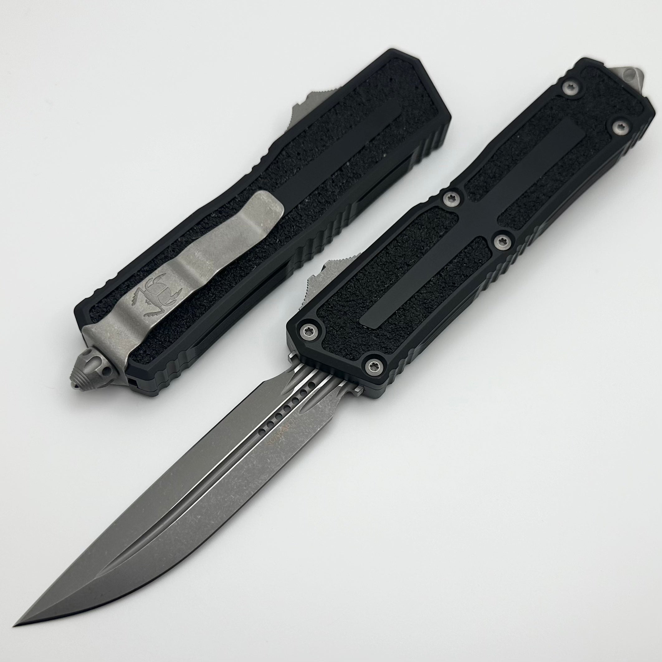 Microtech Scarab 2 Gen 3 D/E-S Apocalyptic Standard 1180-10AP | Premium OTF Knife