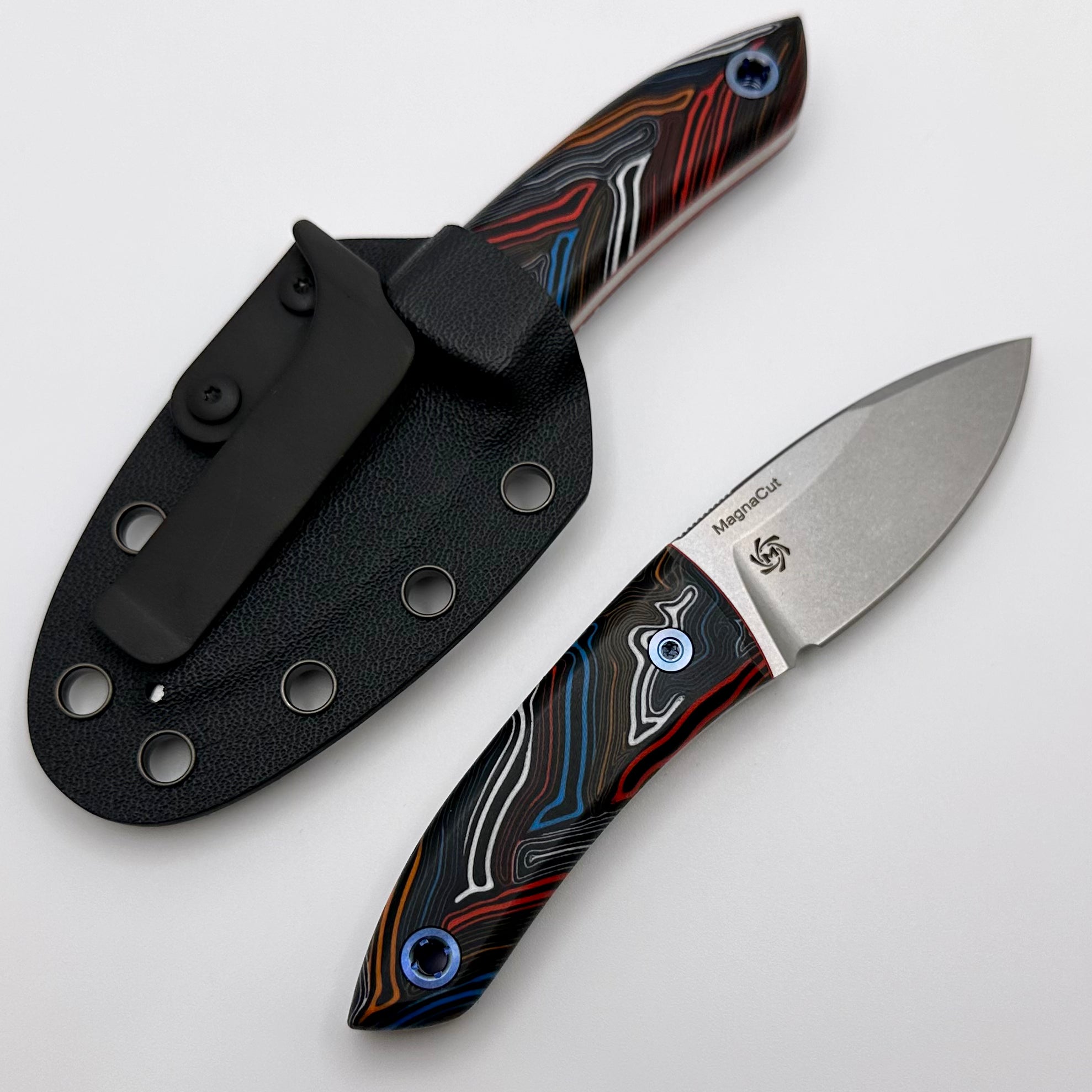 Mechforce Knives Ben Krein Collar Forager Fixed Blade - Premium MagnaCut Steel & Topo G-10 Handle