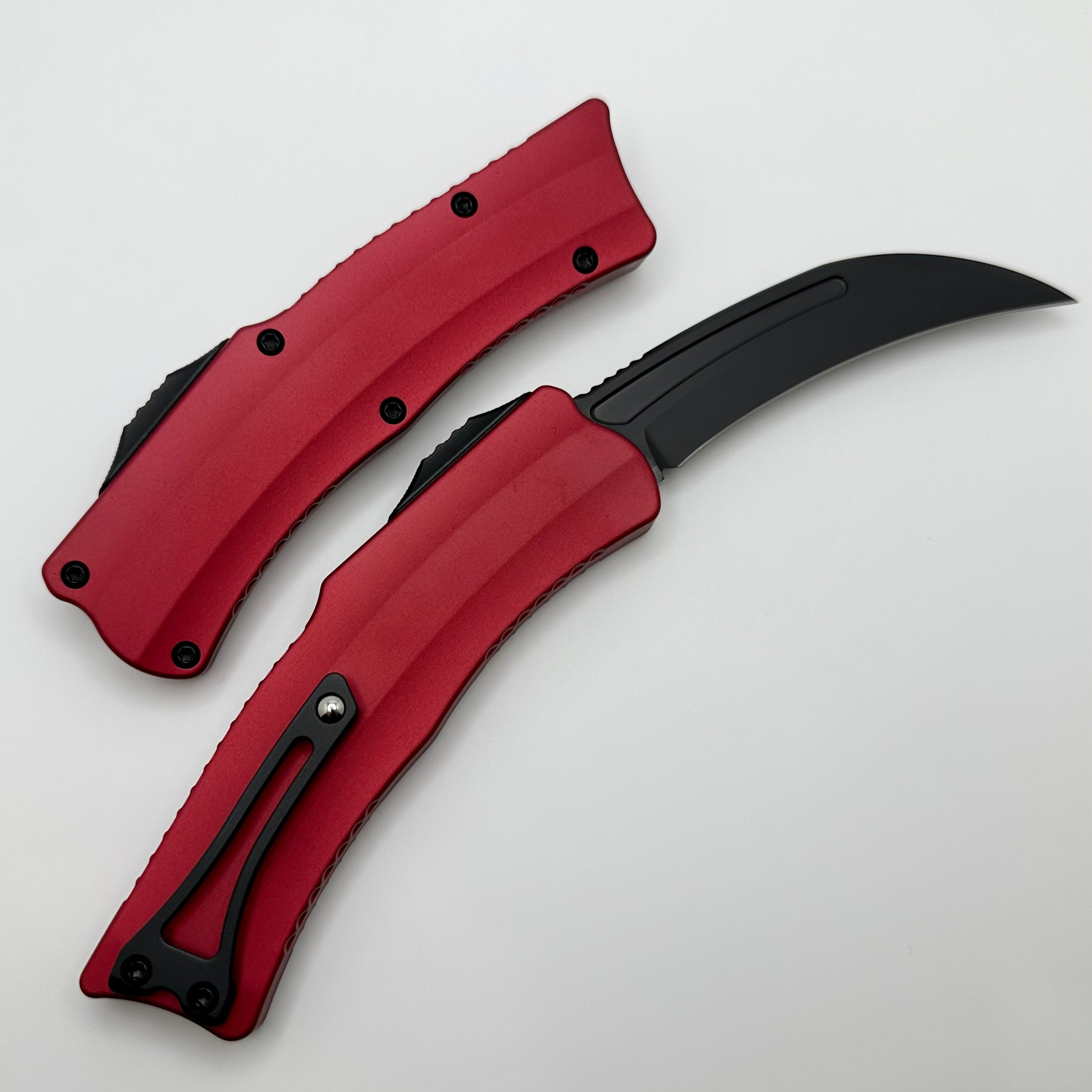 Heretic ROC DLC Premium Folding Knife with Red Handle - Ultimate EDC Tool