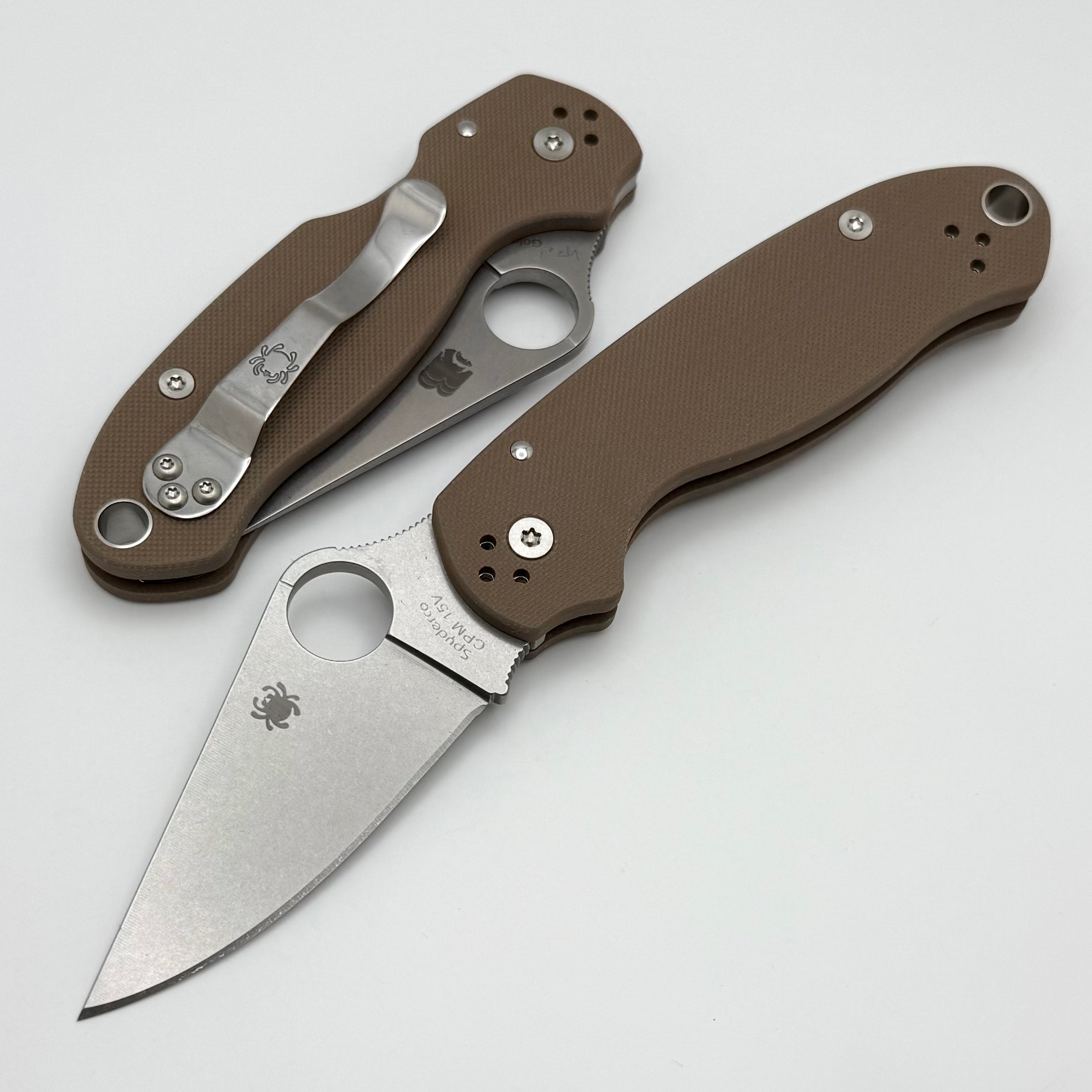 Spyderco Para 3 Ultimate Edition - Brown G-10 & CPM 15V Sprint Run