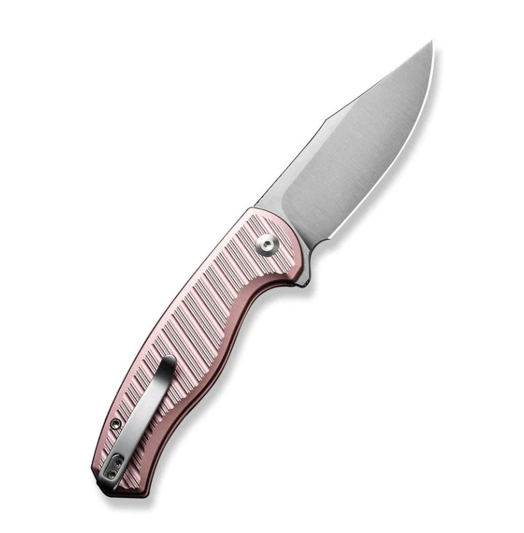 Civivi Stormhowl Flipper Knife - Premium Satin Blade & Light Pink Aluminum Handles