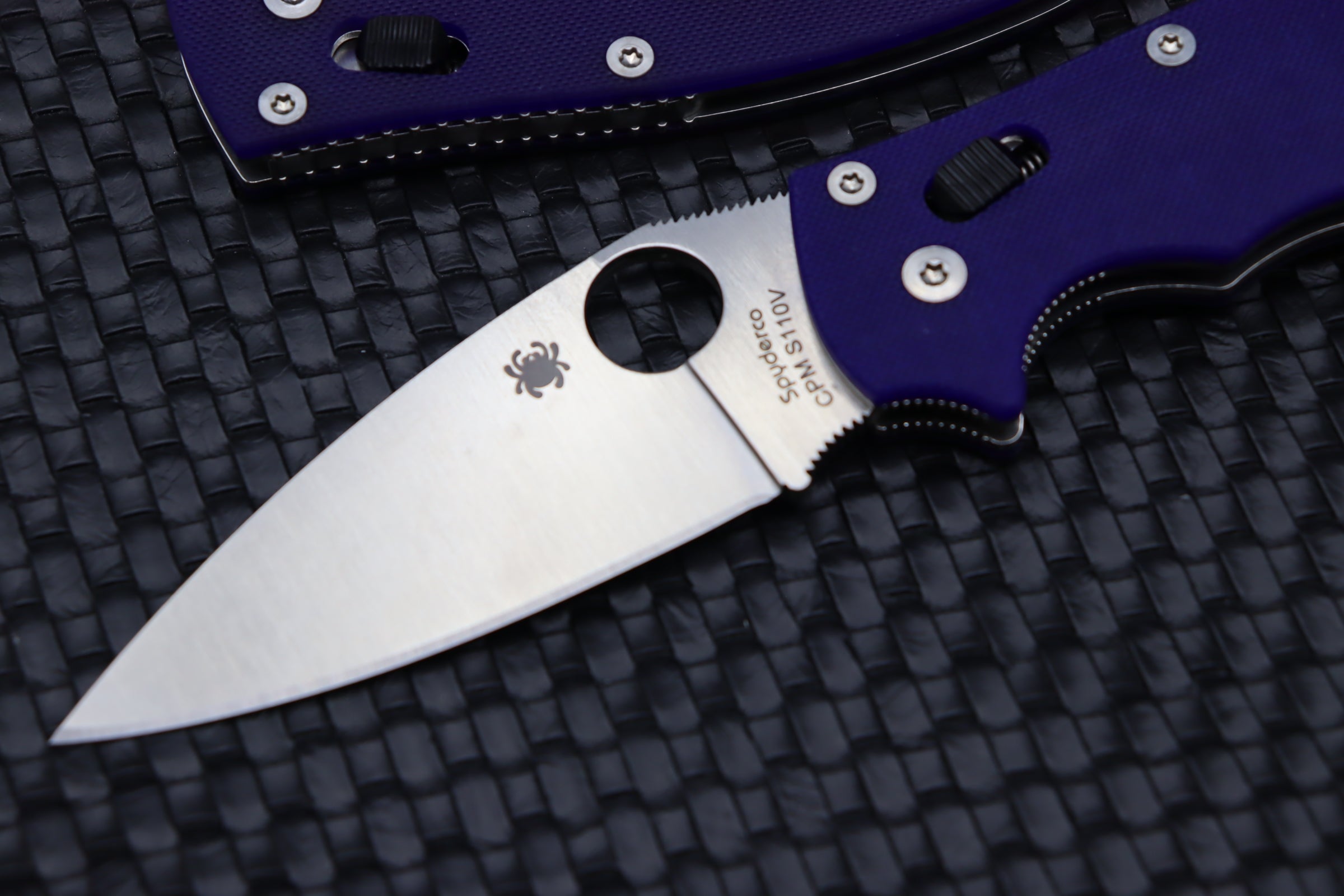 Spyderco Manix 2 Ultimate EDC Knife - Dark Blue G-10 & CPM S110V Steel