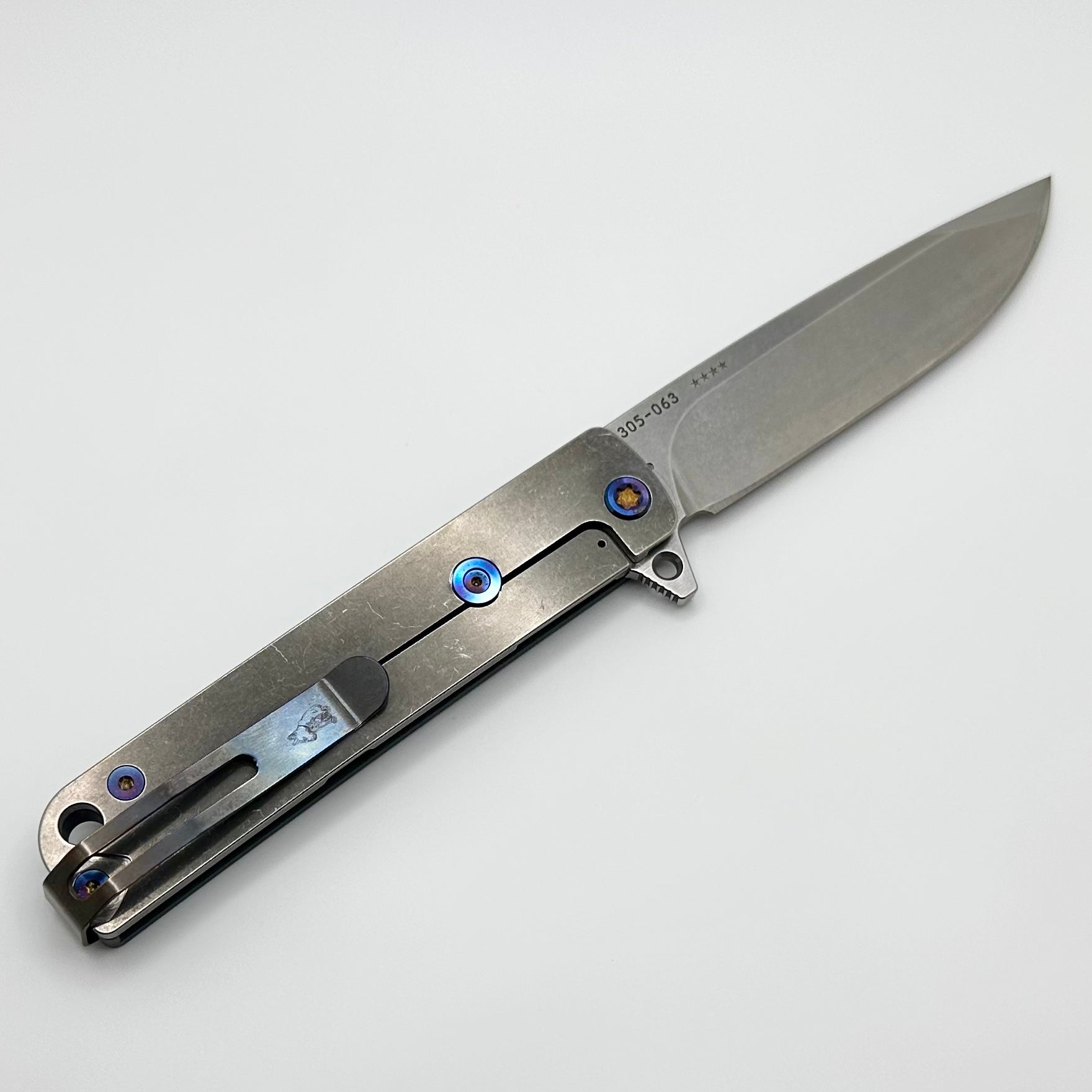 Medford M-48 Premium Tactical Knife - Blue Aluminum Handle & S45VN Blade