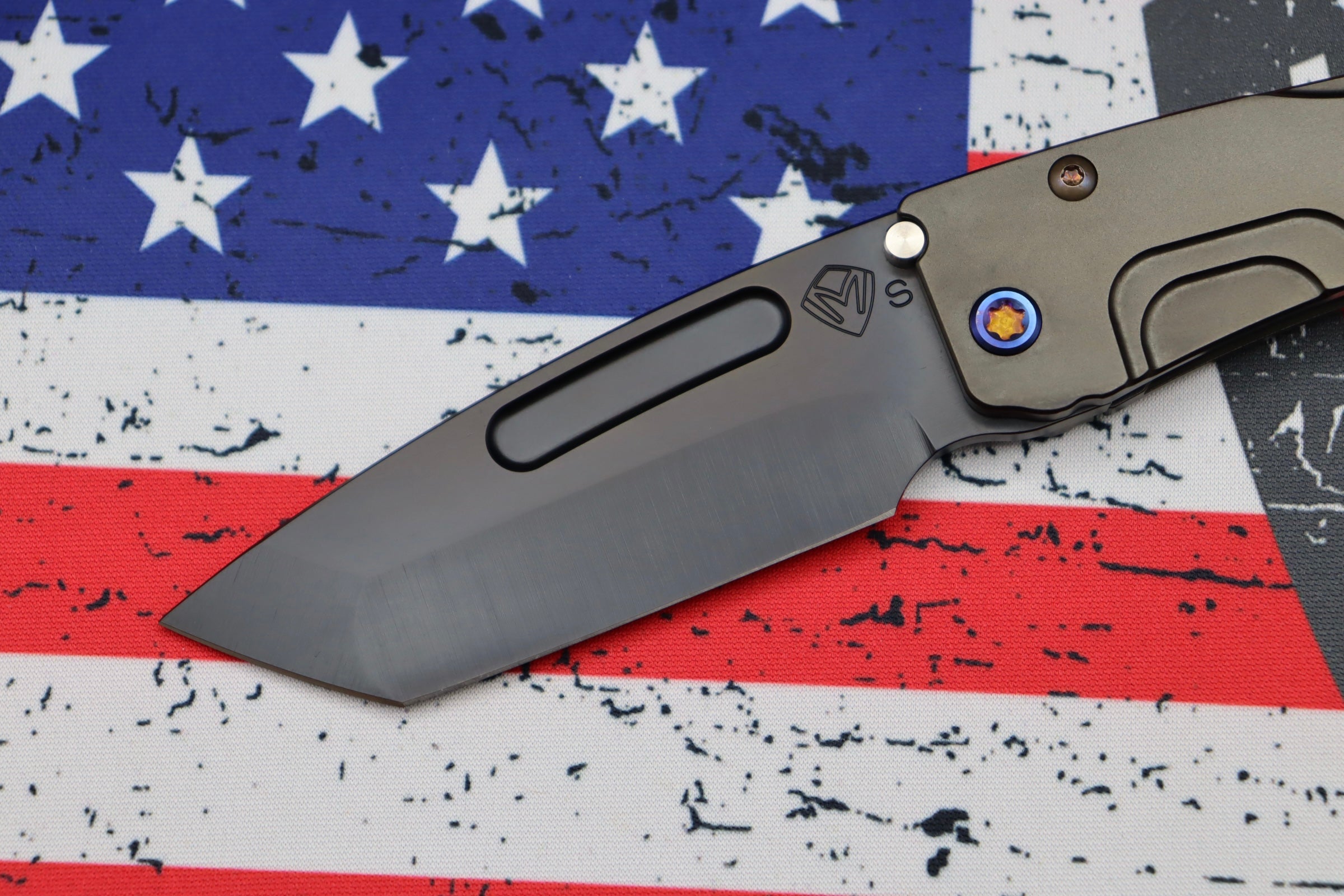 Medford Slim Midi Tanto EDC Knife - Premium PVD Coated S35VN Blade & Flamed Hardware