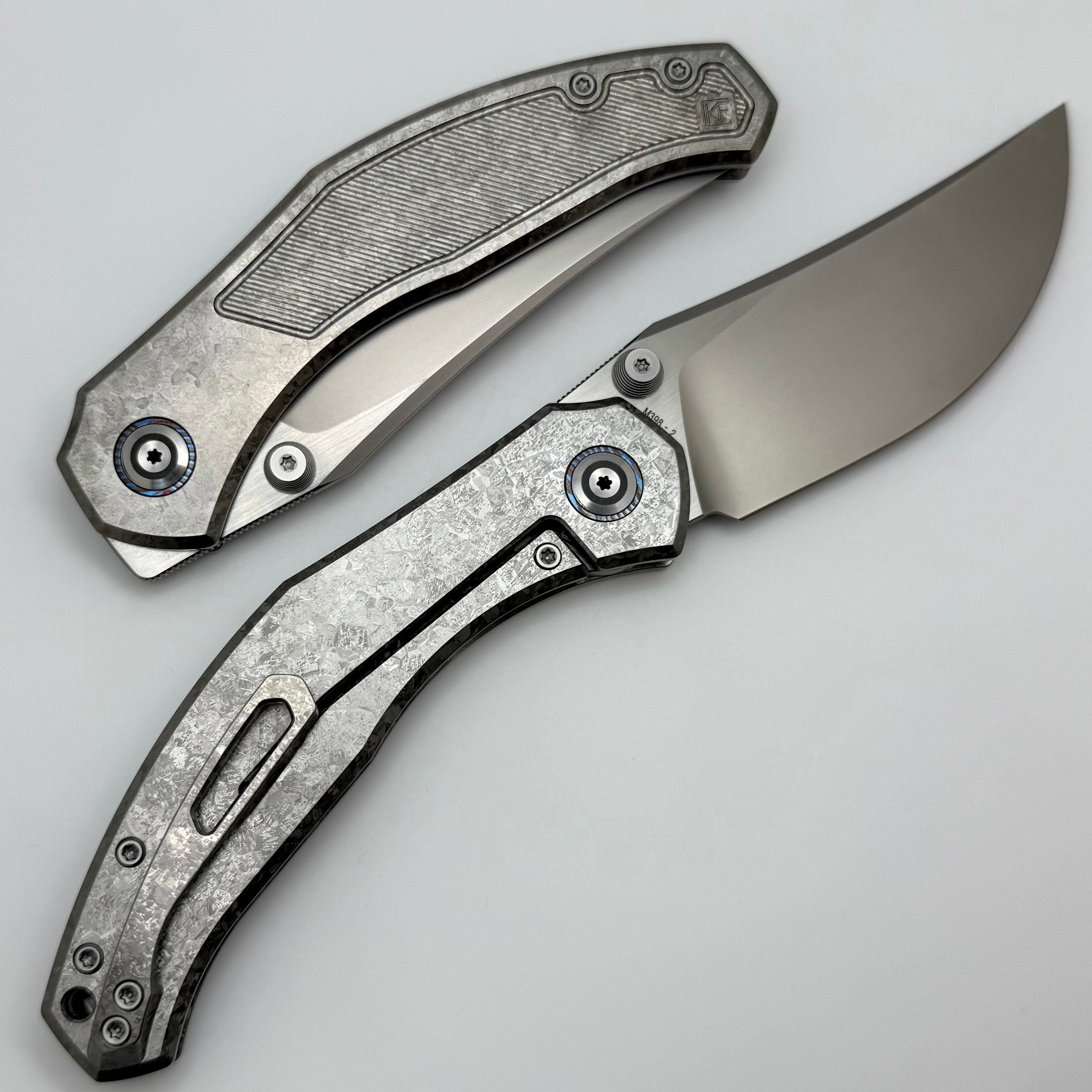 Premium CKF Blava Milled Titanium Knife - Ultimate EDC Companion
