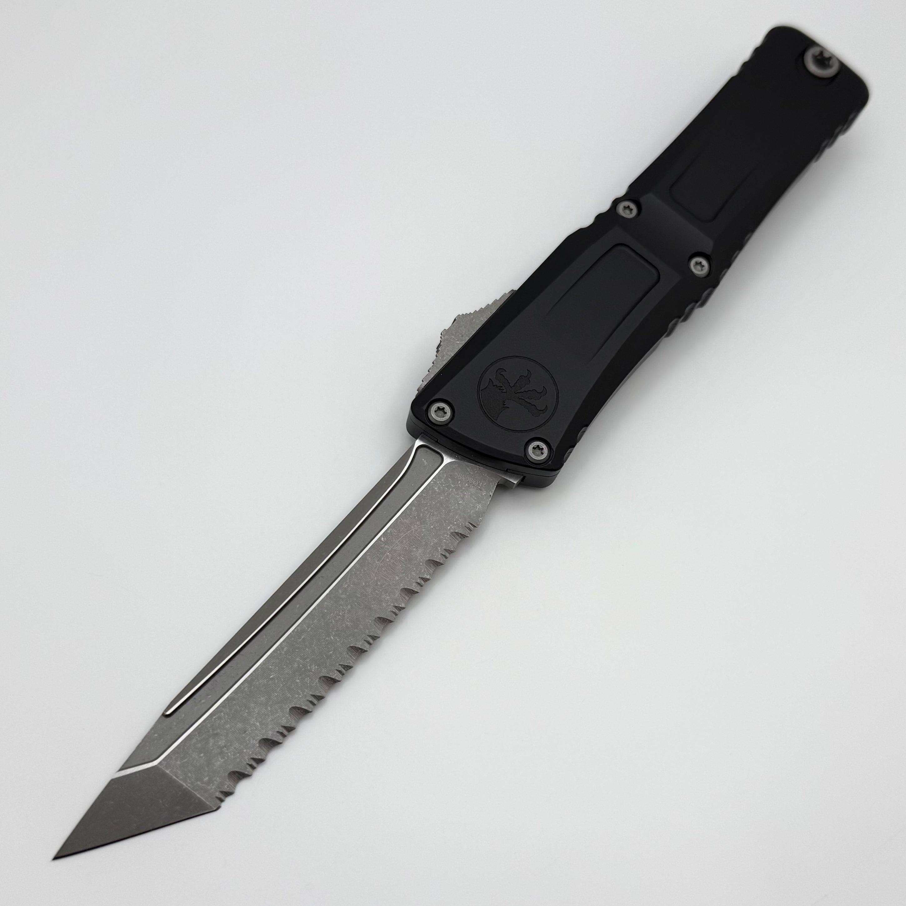 Ultimate Microtech Combat Troodon Gen III Apocalyptic Tanto Knife - Premium Black Handle