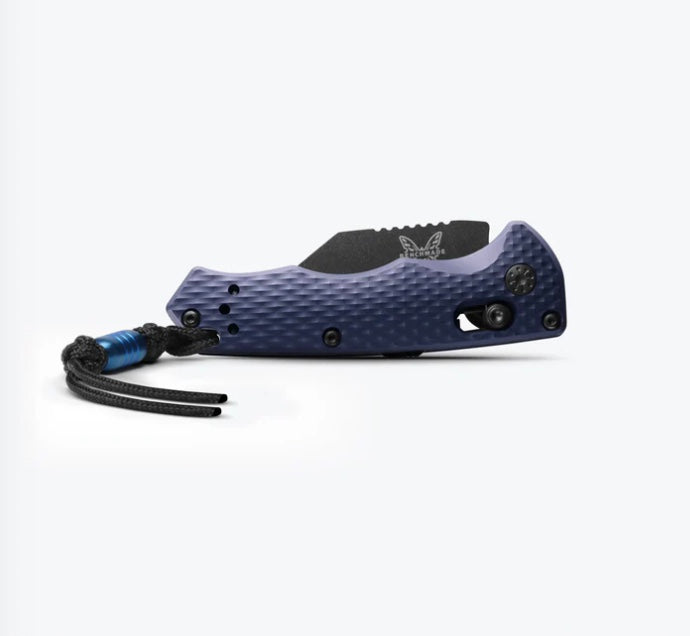 Benchmade Auto Partial Immunity - Premium Compact Knife with CPM-M4 Blade & Crater Blue Aluminum Handle