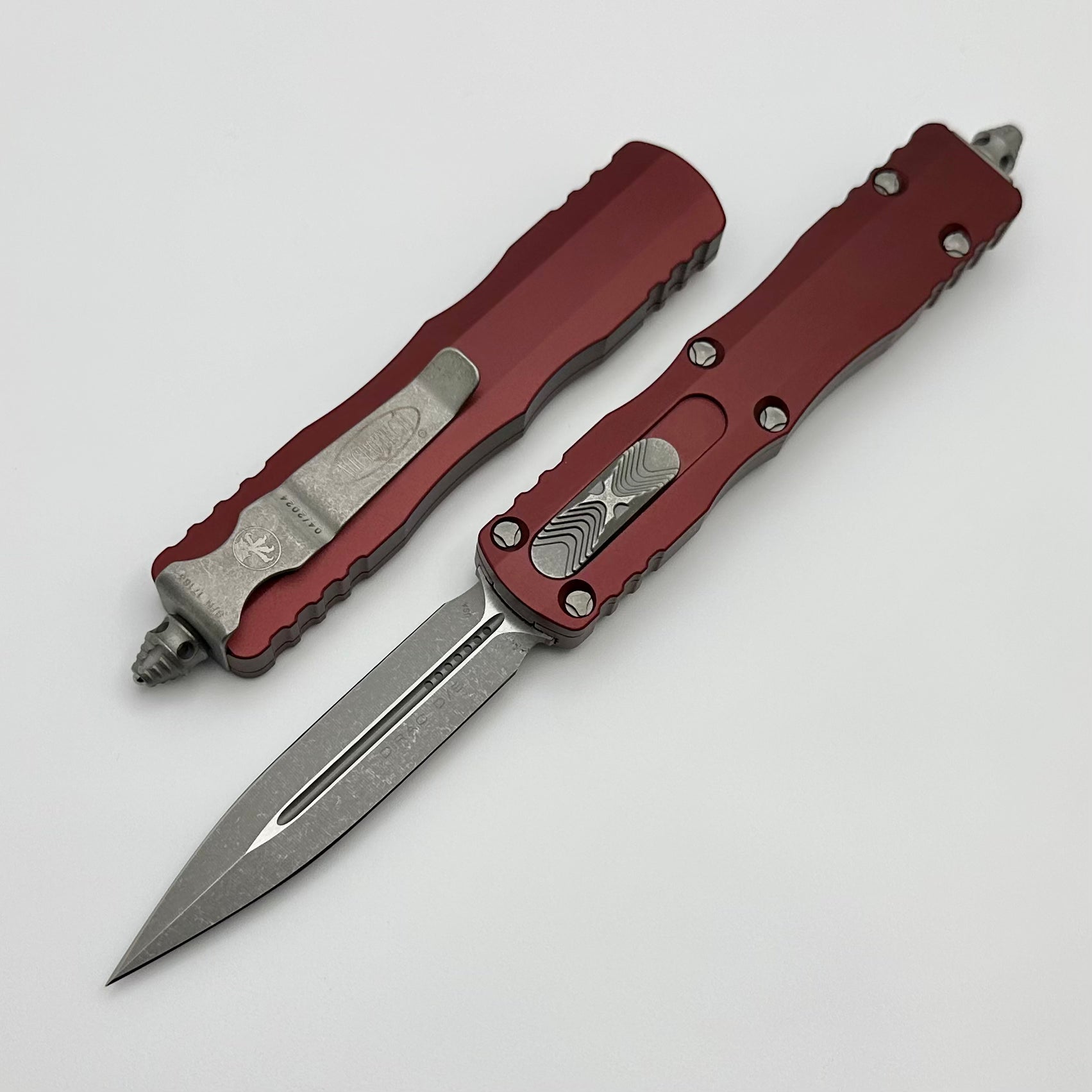 Microtech Dirac D/E Apocalyptic Premium EDC Knife - Merlot Edition