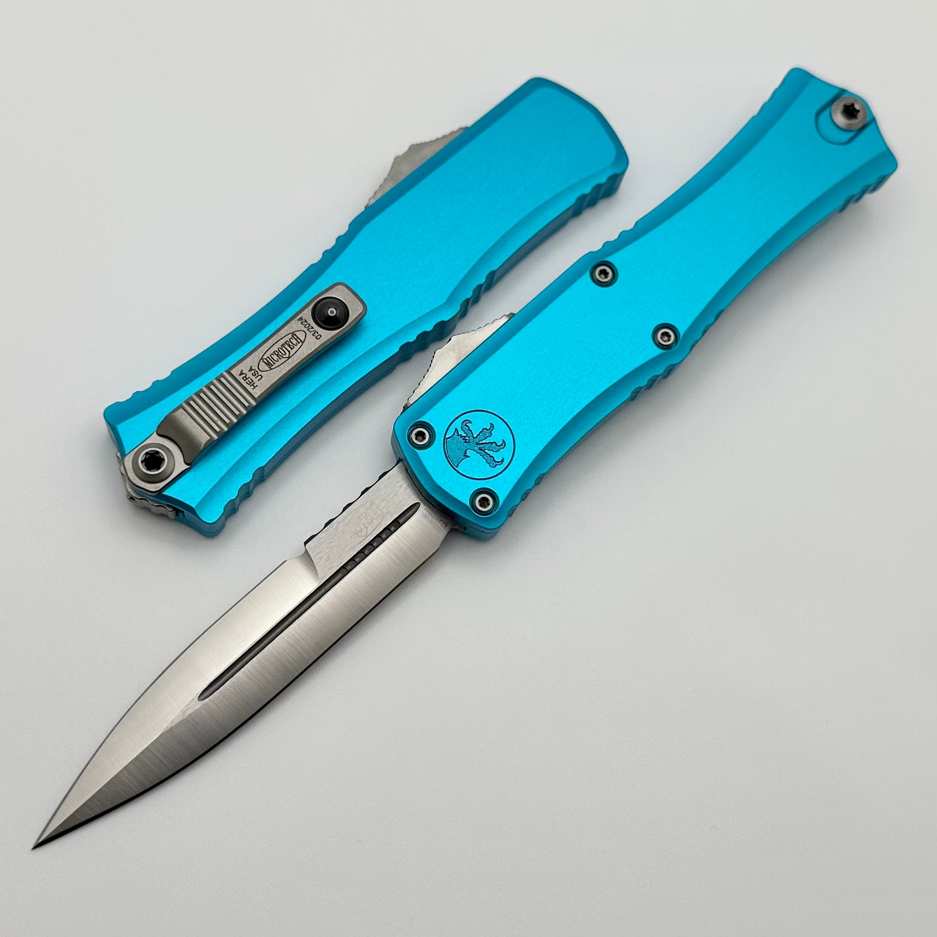 Microtech Premium Mini Hera Satin OTF Knife - Ultimate EDC Upgrade