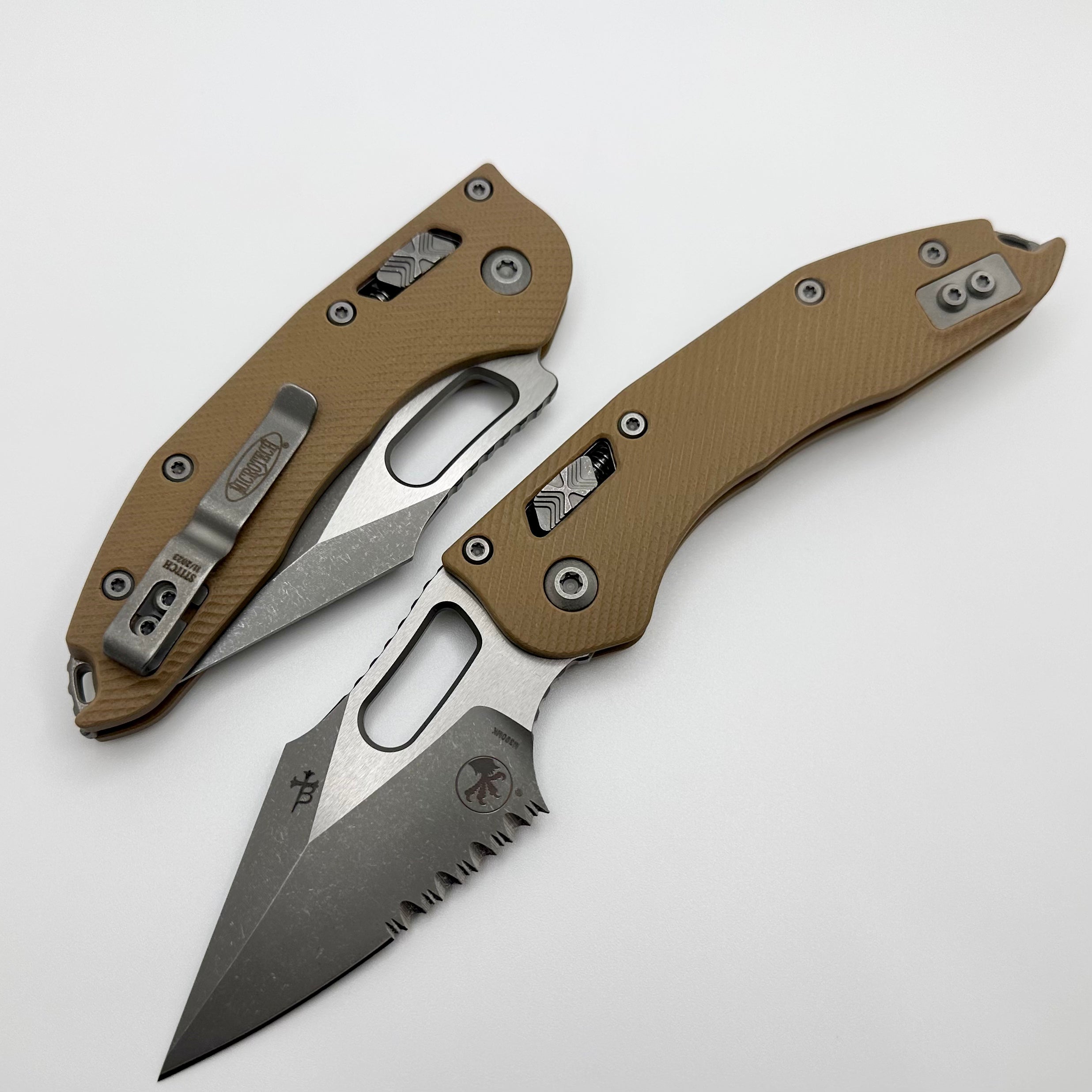 Microtech Stitch RAM LOK Premium Tactical Knife - Apocalyptic Finish