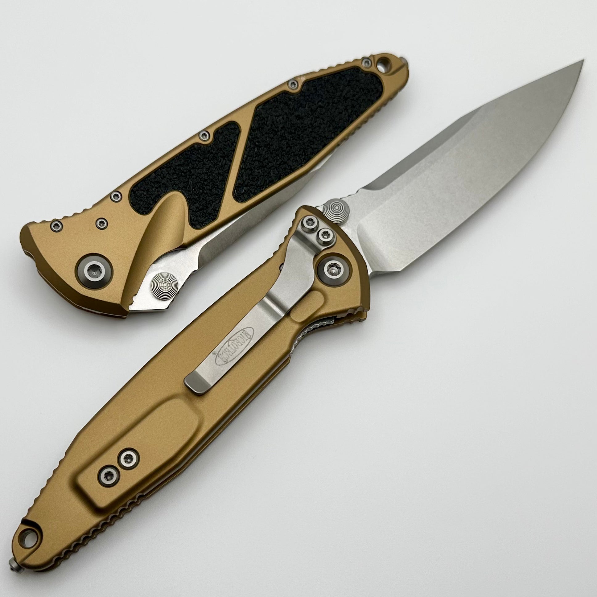 Microtech Socom Elite S/E Manual Tactical Knife - Tan Stonewash Finish