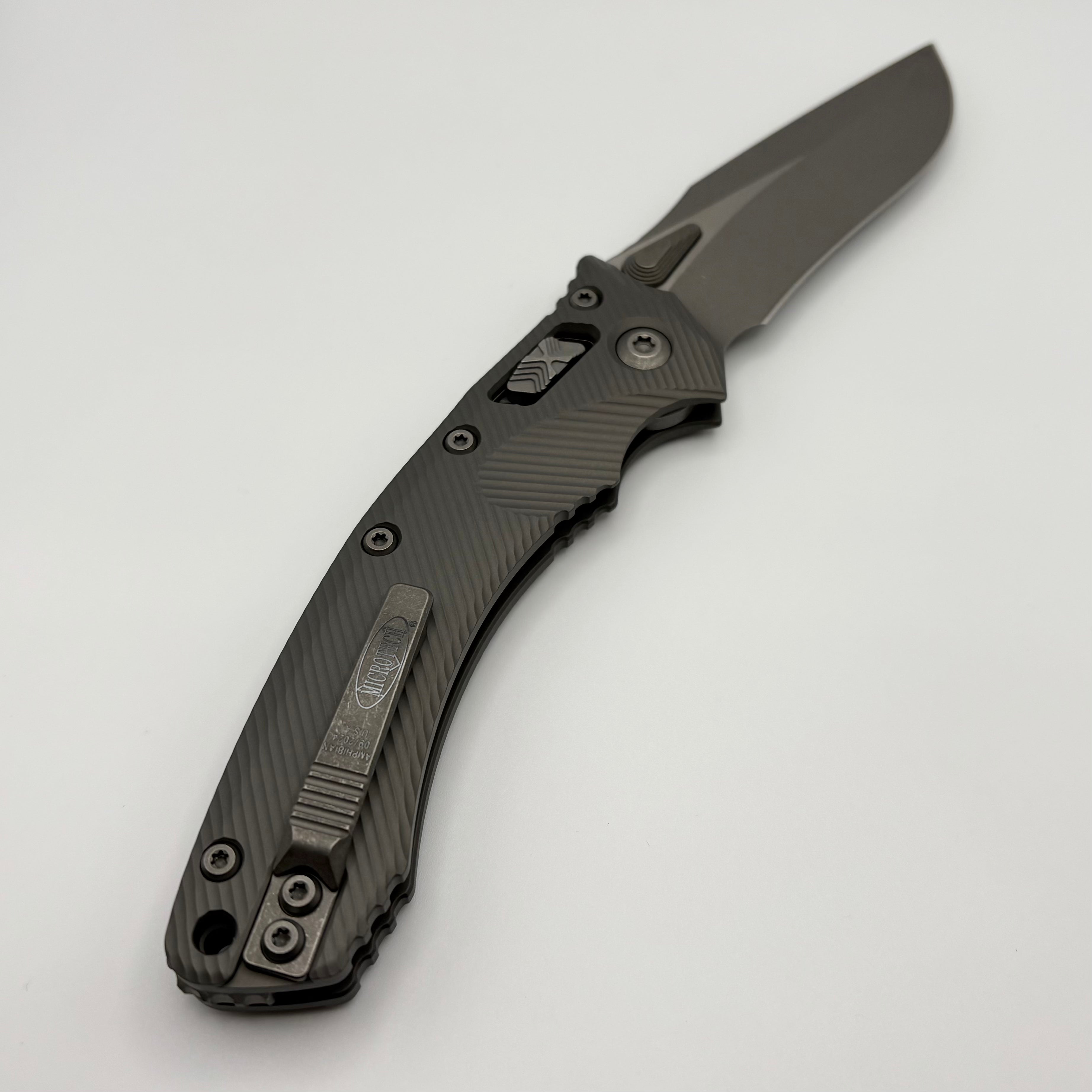 Premium Pre-Owned Microtech Amphibian RAM LOK Knife - Apocalyptic Finish with M390MK Blade