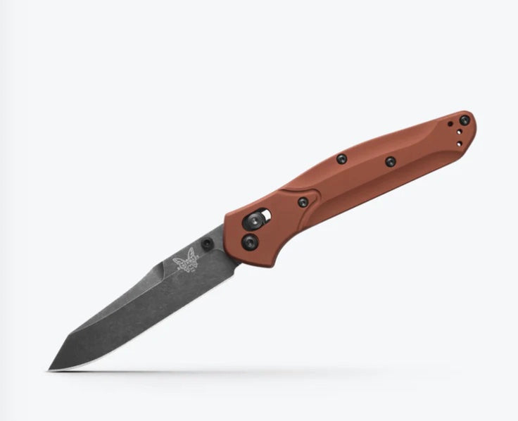 Premium Benchmade Osborne 940BK-03: Ultimate EDC Knife with Burnt Copper Aluminum Handles & MagnaCut Blade