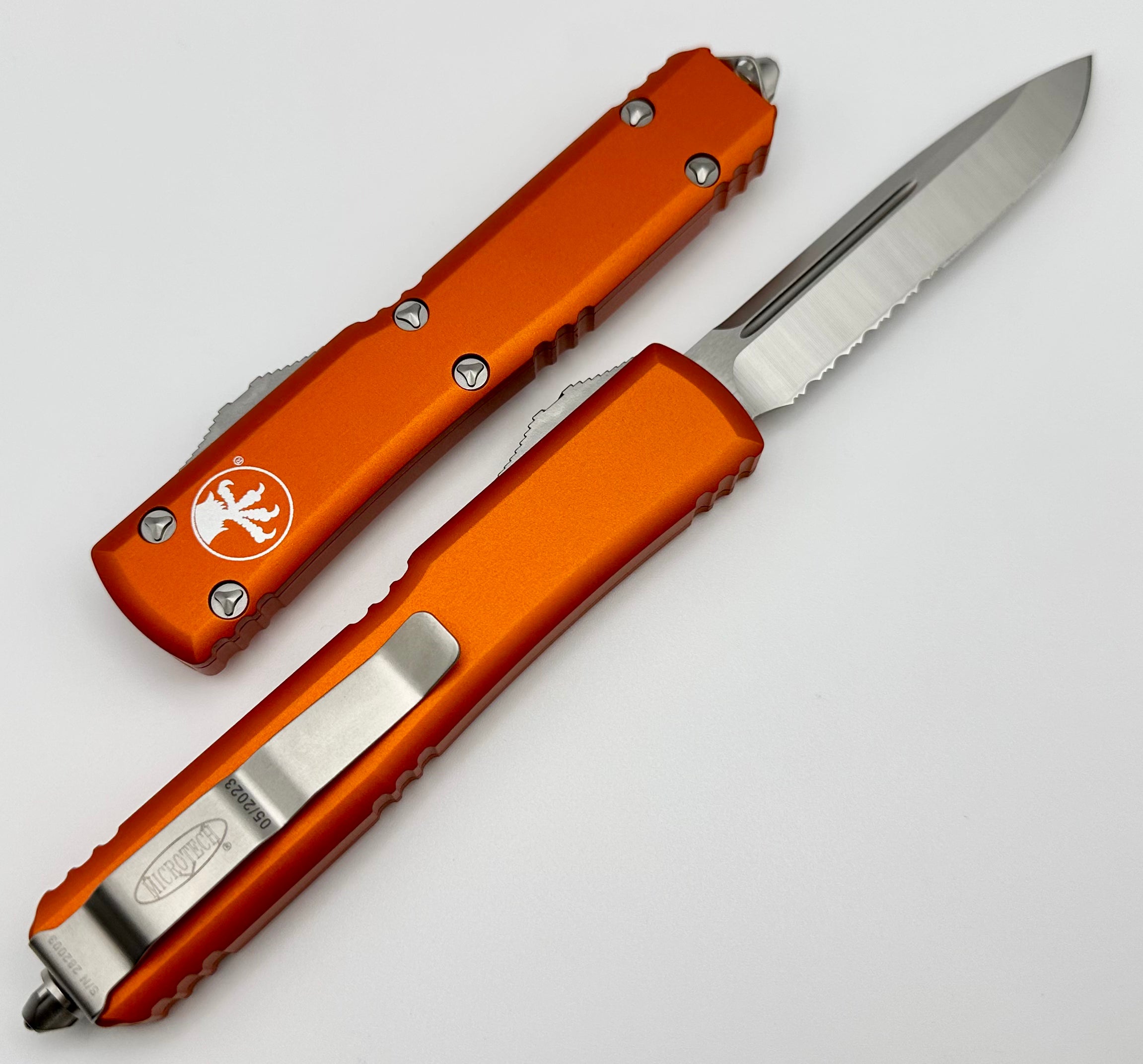 Microtech Ultratech Satin & Orange Tactical Knife