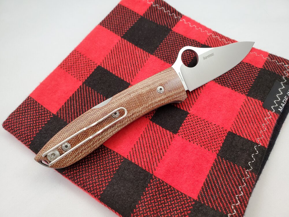 Premium Spyderco SpyOpera Brown Canvas Micarta Folding Knife - Ultimate Utility Design