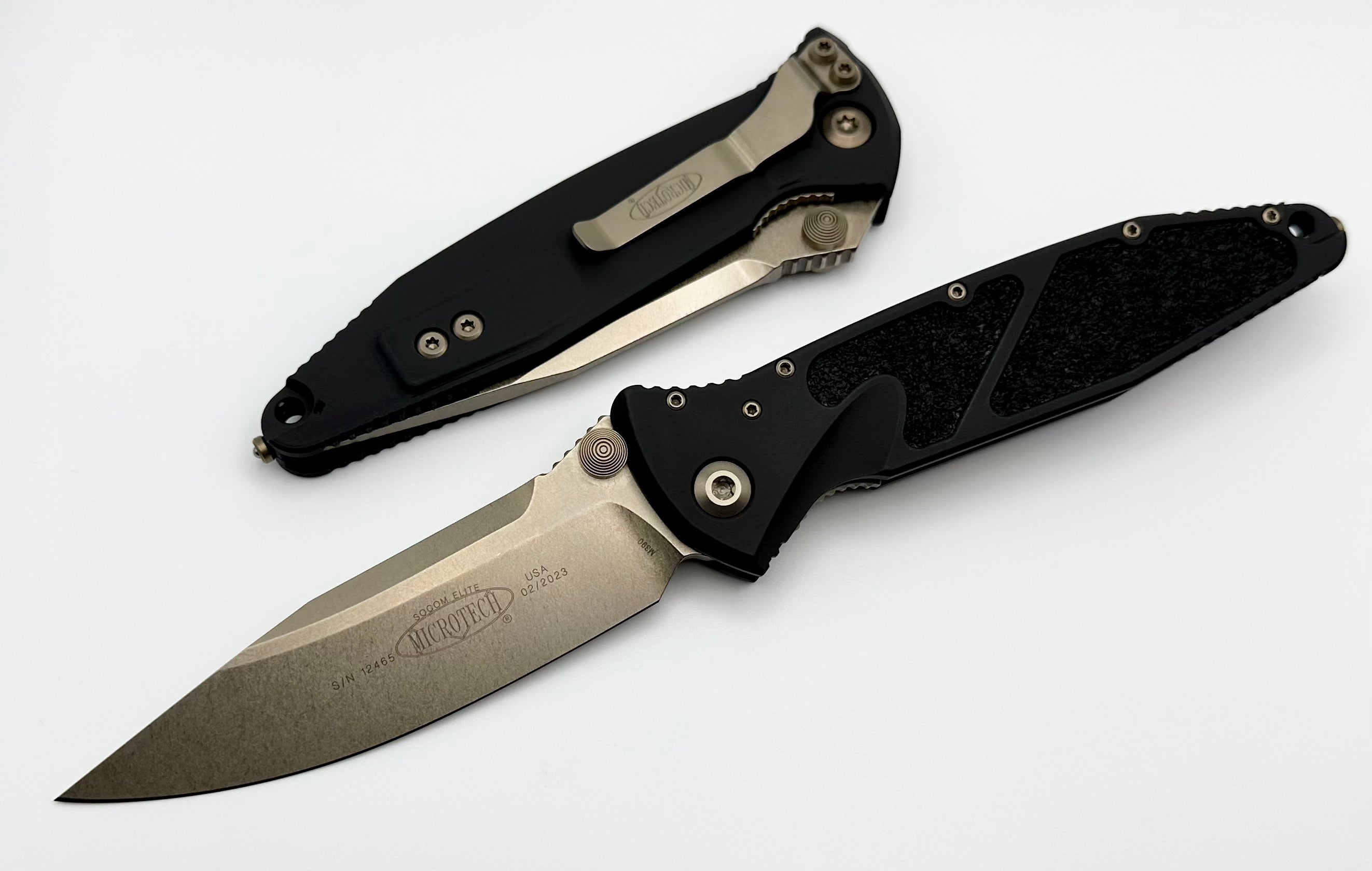 Microtech Socom Elite Manual Folding Knife - Premium Tactical Utility Tool (Bronze Finish)