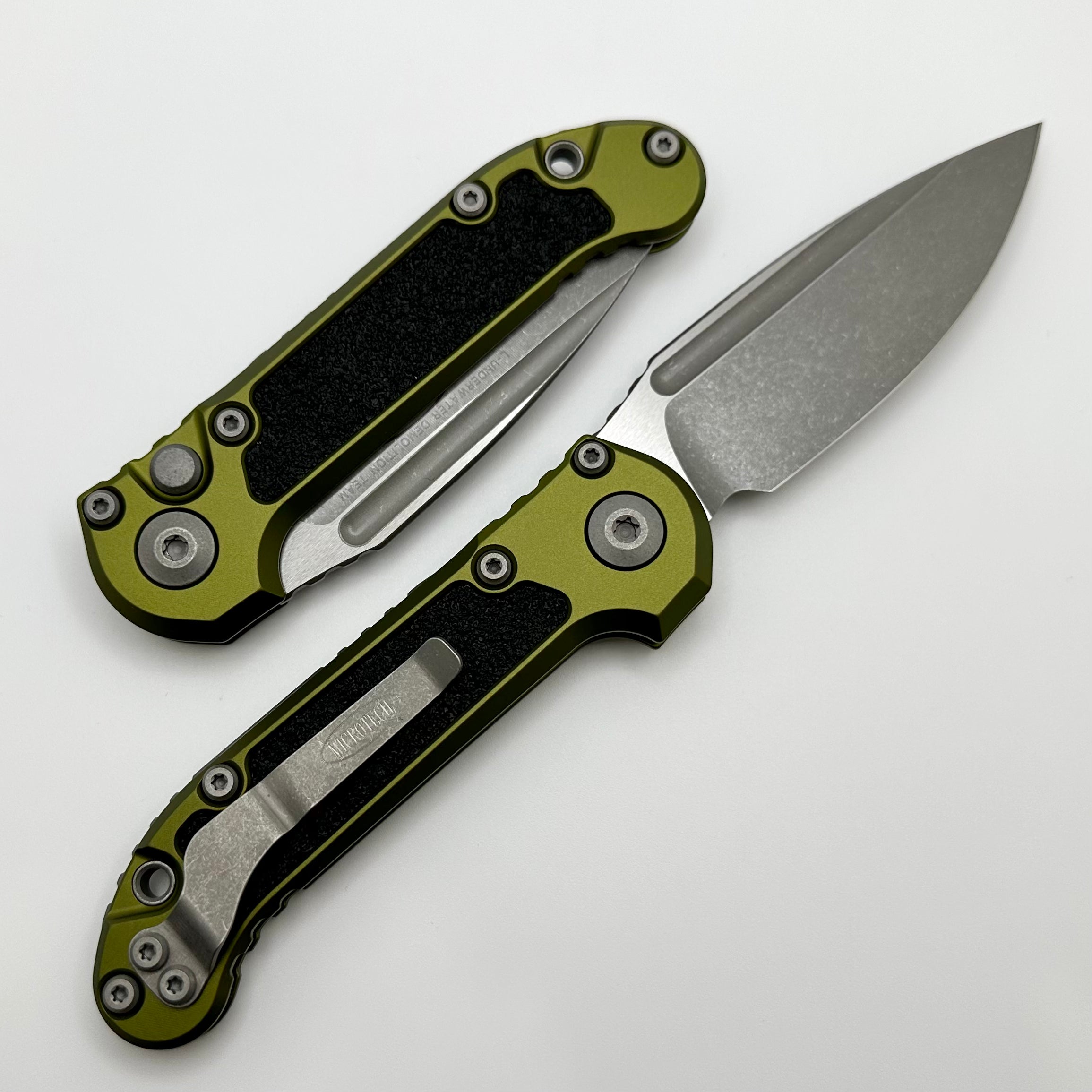Microtech LUDT Gen III Apocalyptic Drop Point Knife - OD Green Handle | Premium EDC Tool