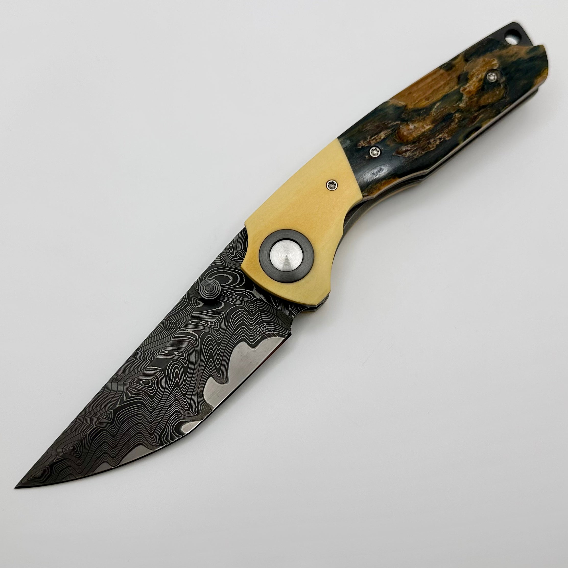 Premium Christensen Knifeworks Dreadeye Armorcore Knife with Westy & Mammoth Tusk Handles (Pre-Owned)