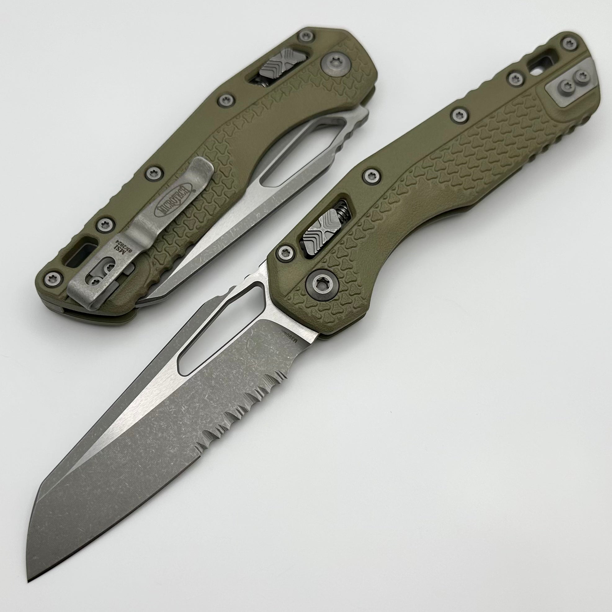 Microtech MSI RAM-LOK Tactical Folding Knife - Premium M390MK Blade & OD Green Polymer Handle