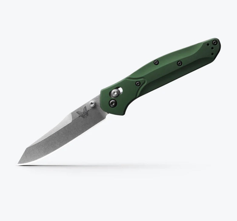 Benchmade Osborne 940 Premium EDC Knife - Green Aluminum & CPM-S30V Blade