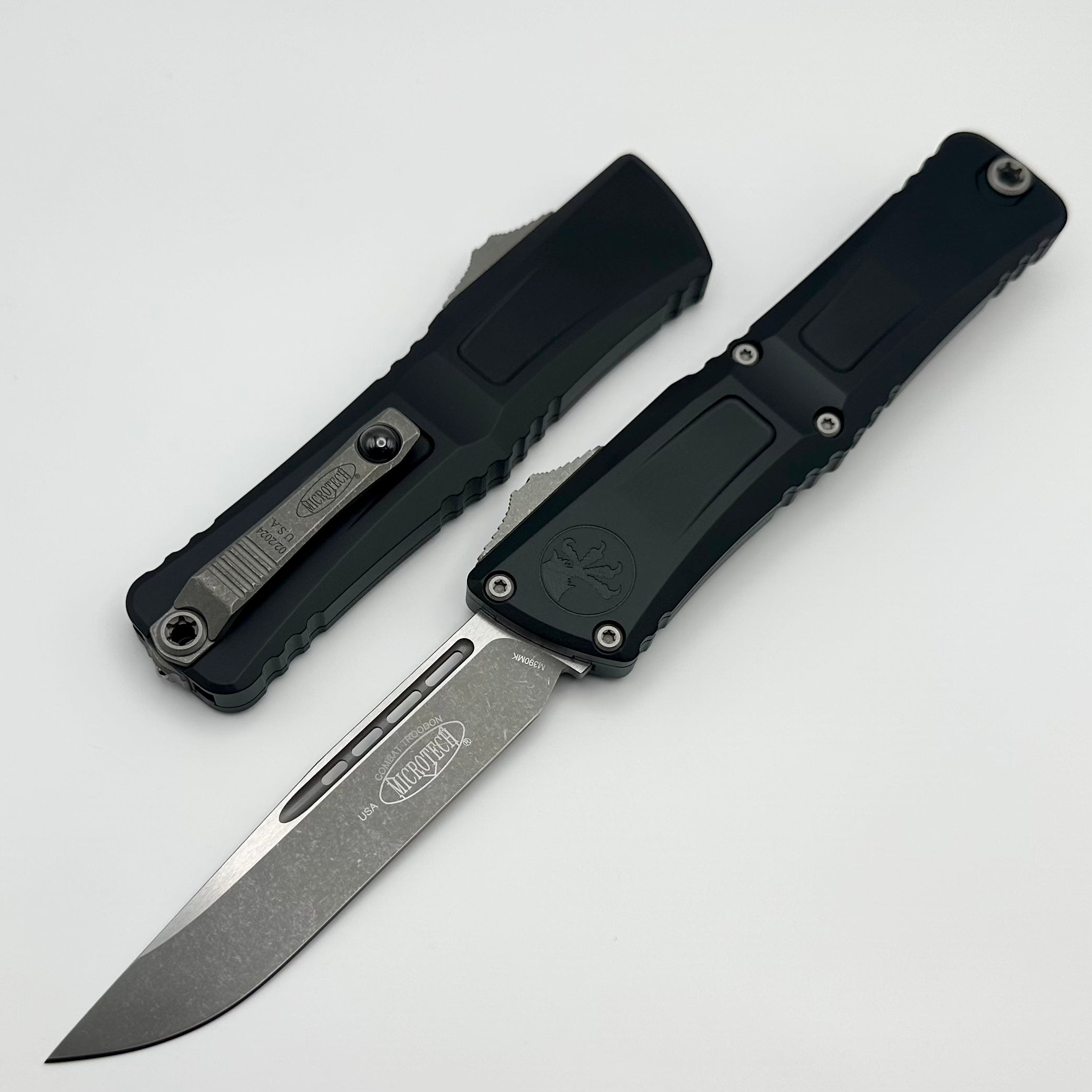 Microtech Ultimate Combat Troodon Gen III Apocalyptic Tactical Knife - Black Handle