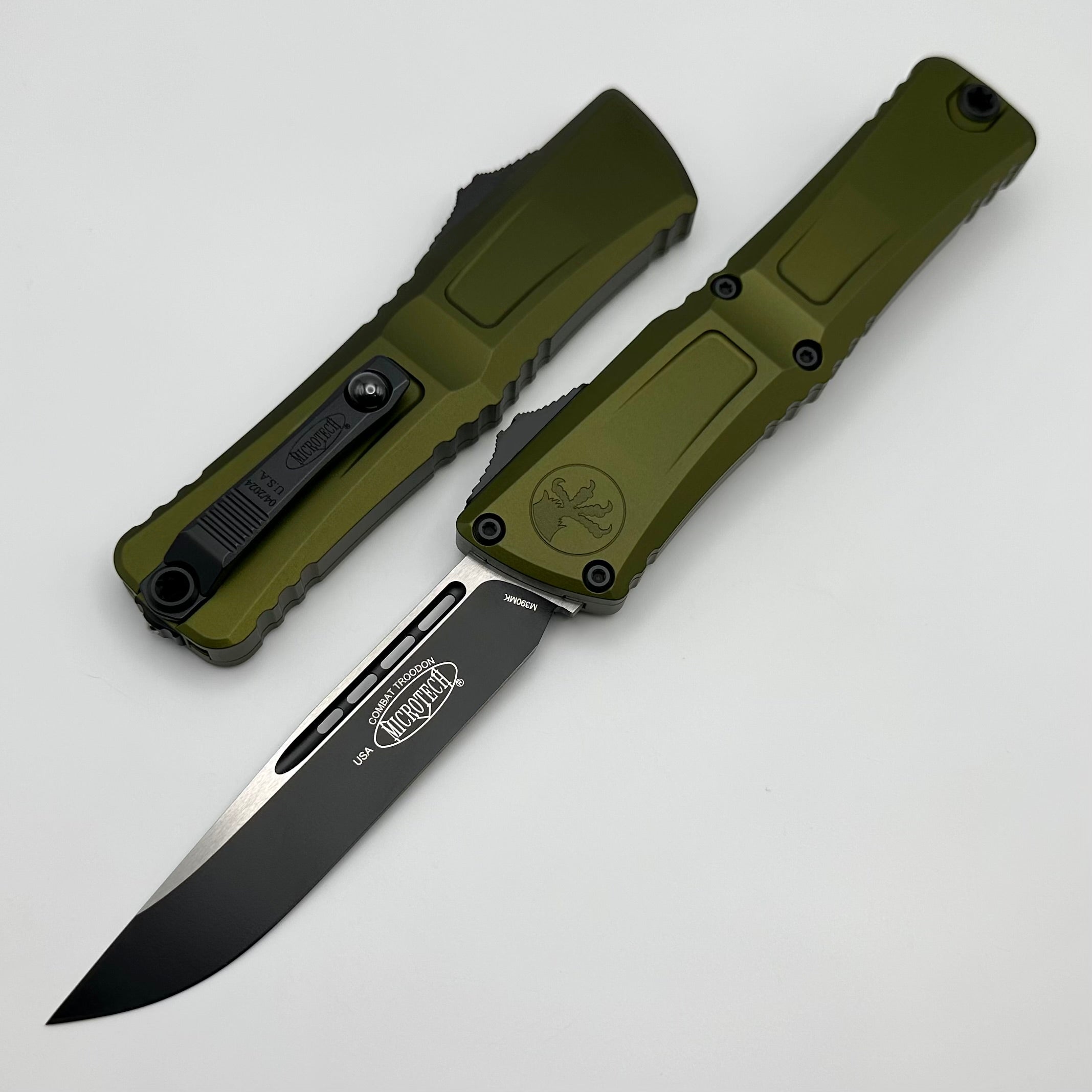 Microtech Combat Troodon Gen III - Ultimate Tactical OTF Knife | OD Green Handle