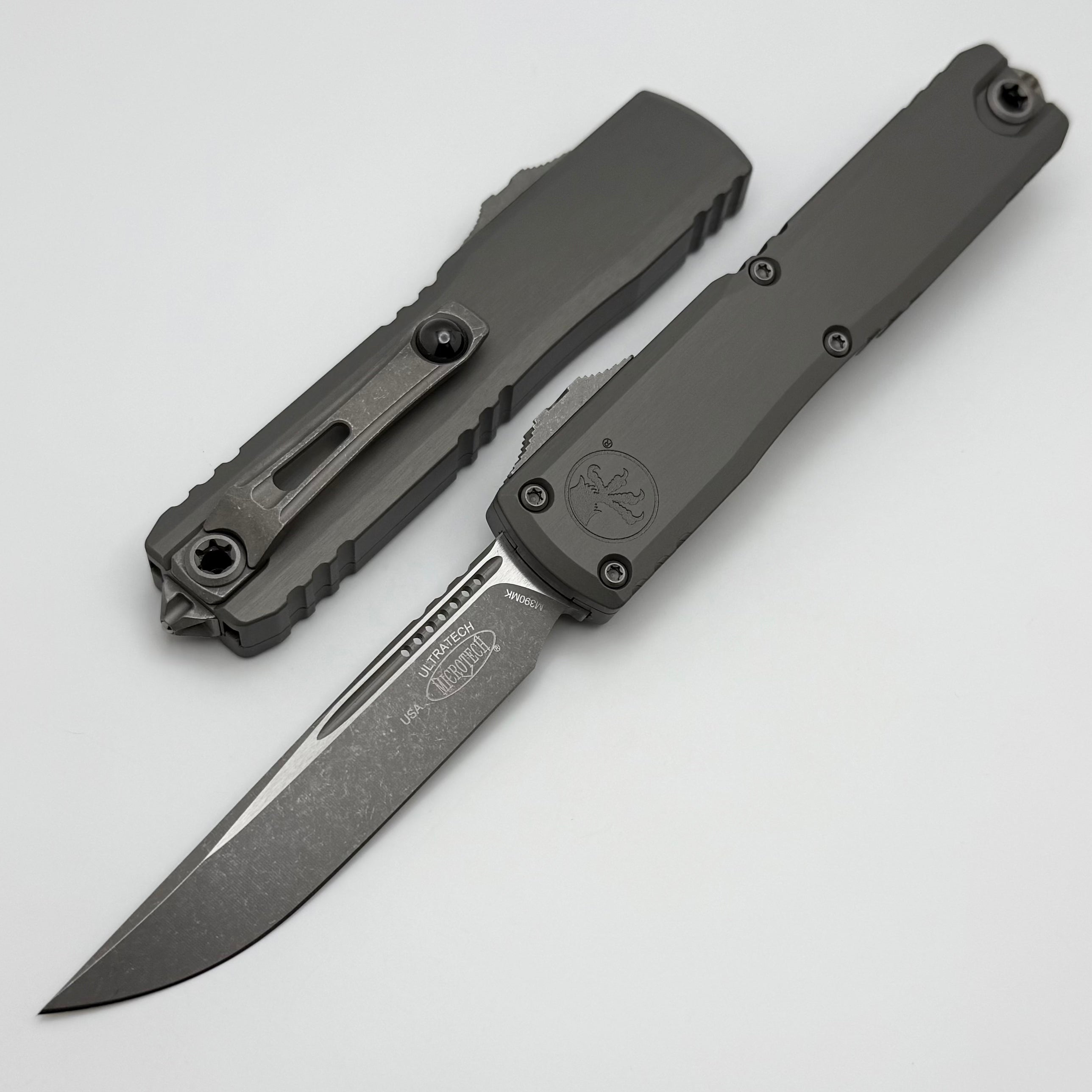 Microtech Ultratech ZBP S/E Apocalyptic M390MK Knife - Premium Natural Clear Handle