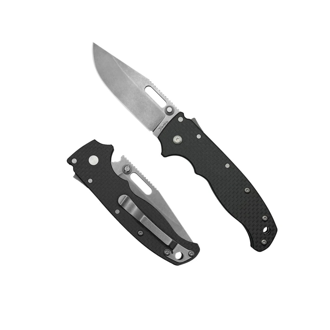 Premium Demko AD20.5 D2 Clip Point Knife with Carbon Fiber Handles