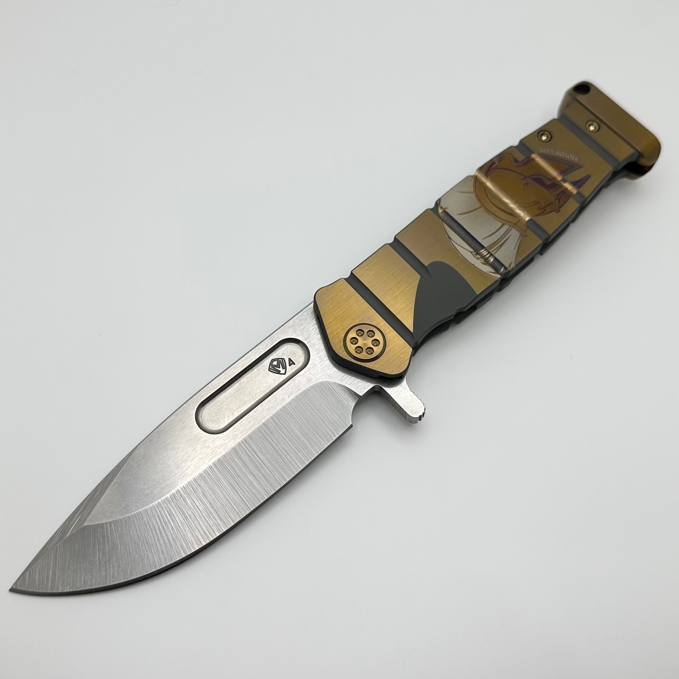 Medford Knife Fighter Flipper - Premium USMC Cement/Bronze Handle with Tumbled S45VN Blade