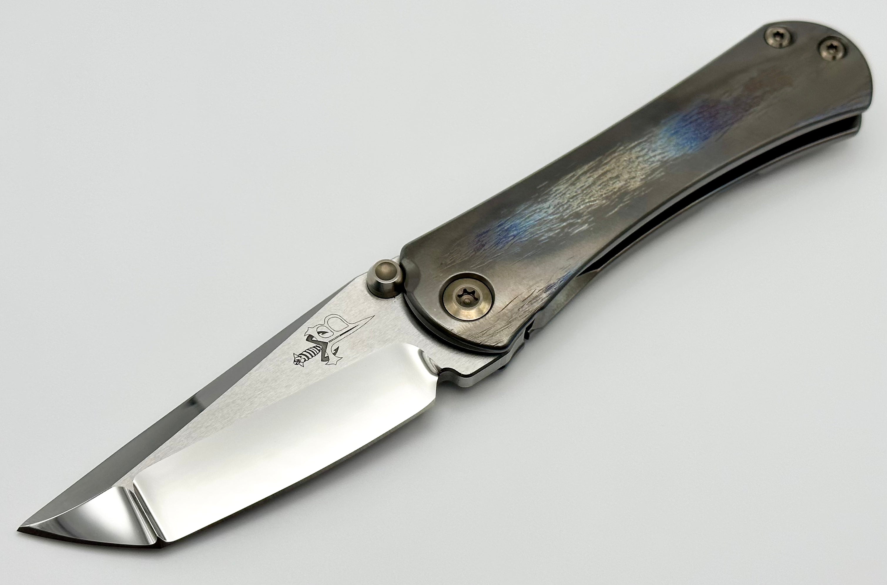 Premium Marfione Custom Knife with Borka Blades - SBTF Mirror M390 & Cosmic Scales