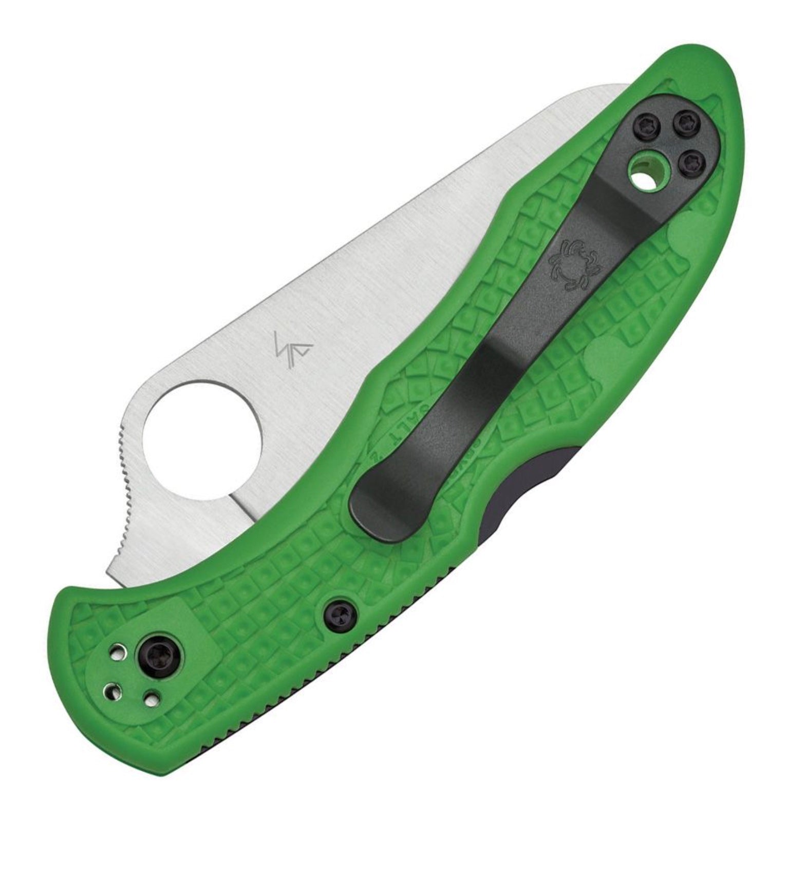 Premium Spyderco Salt 2 Ultimate EDC Knife - Green FRN & Black LC200N