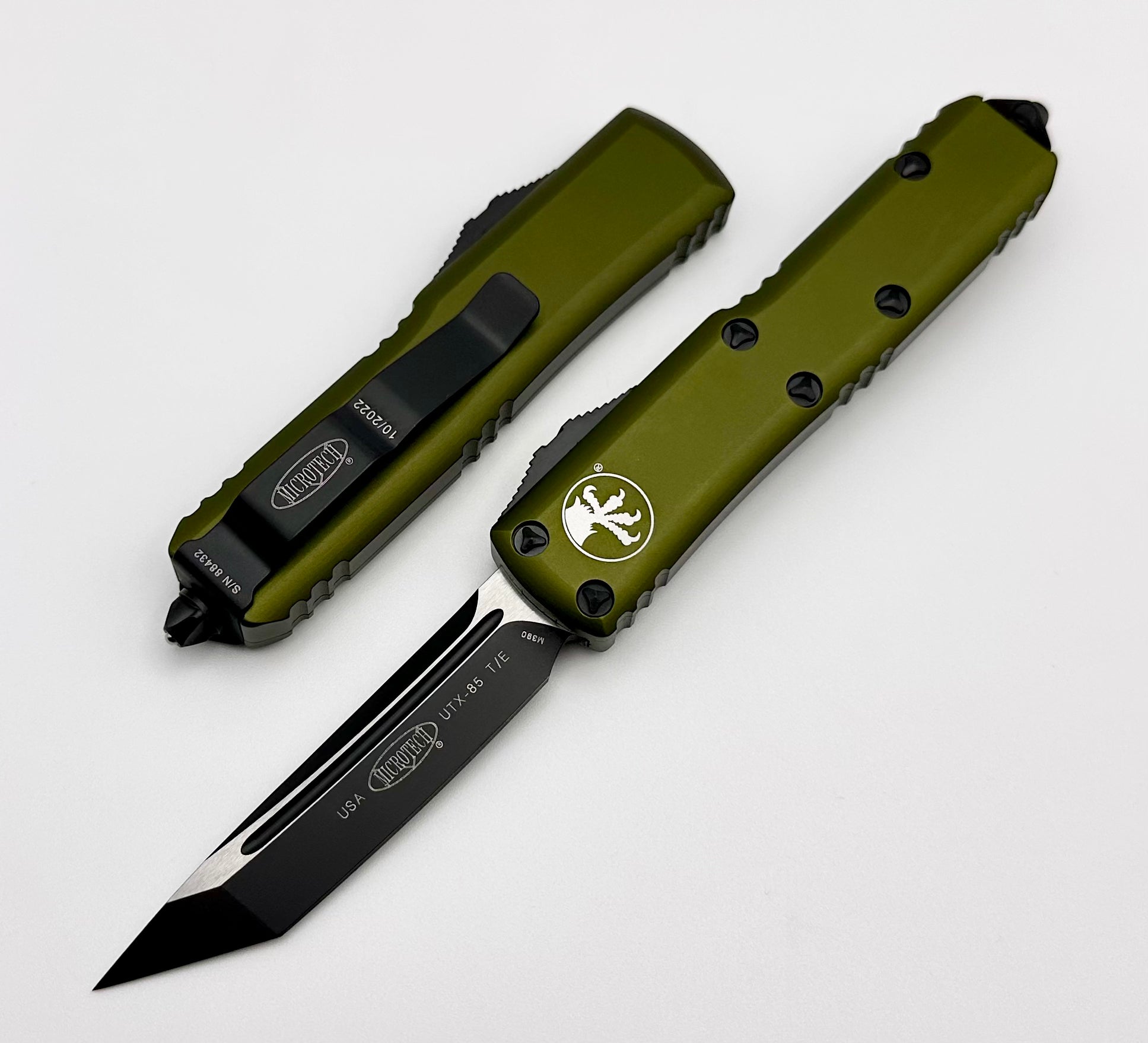 Premium Microtech UTX-85 Tanto EDC Knife - Black & OD Green