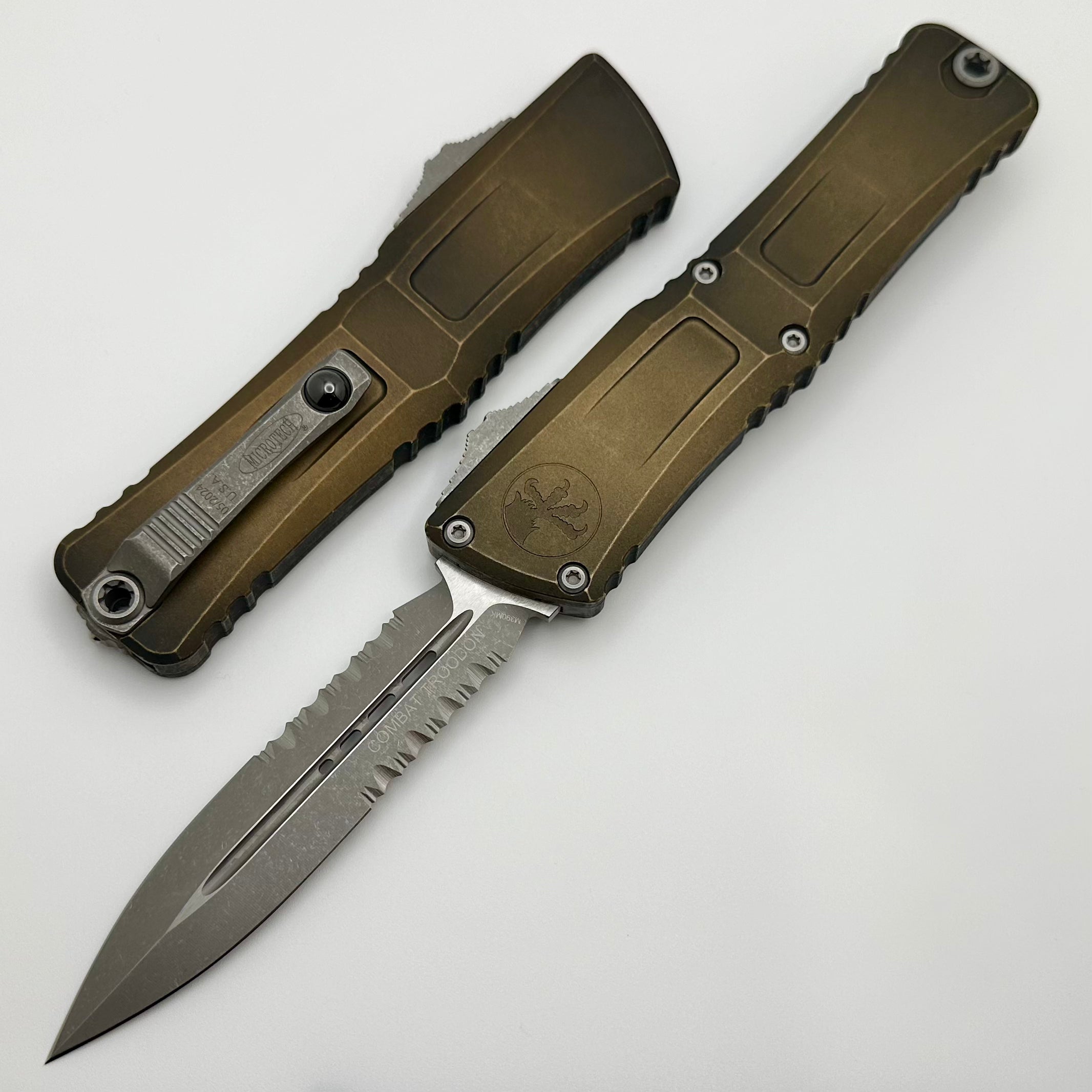 Microtech Ultimate Combat Troodon Gen III Apocalyptic Tan Tactical Knife