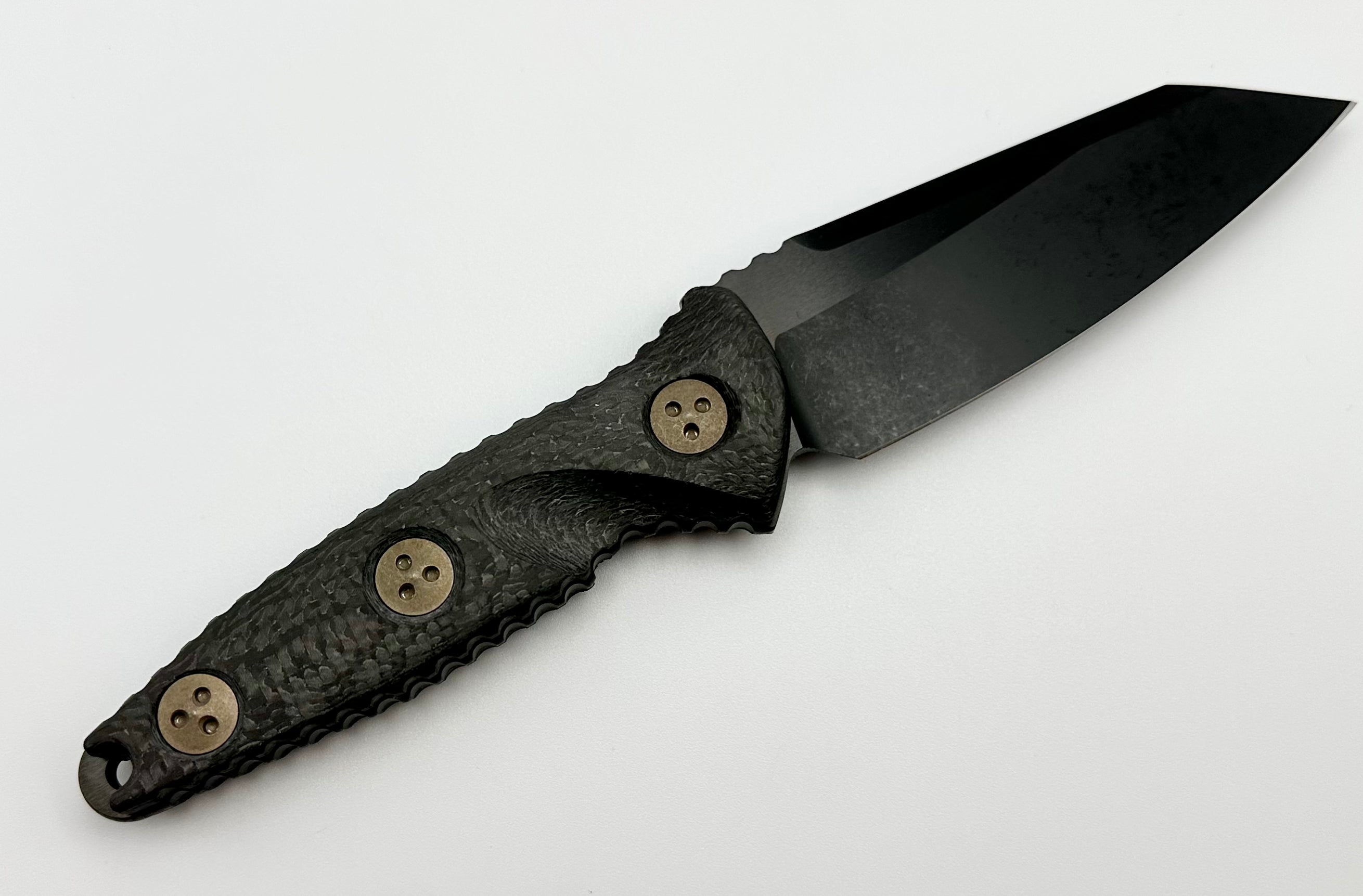 Microtech Socom Alpha Mini Warcom Tactical Knife - DLC & Carbon Fiber Edition