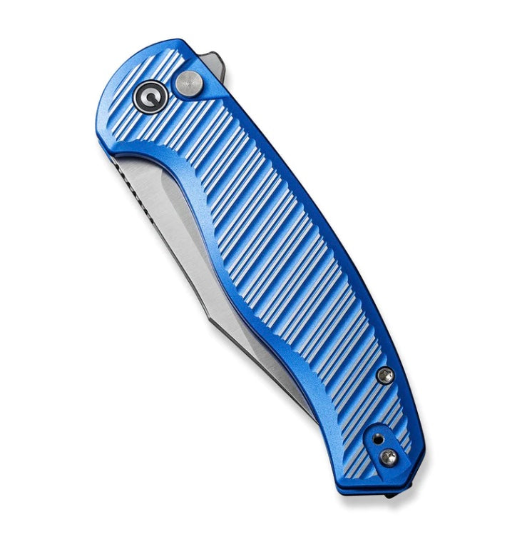 Civivi Stormhowl Premium Flipper Knife - Satin/Blue Aluminum Handle with Nitro-V Blade