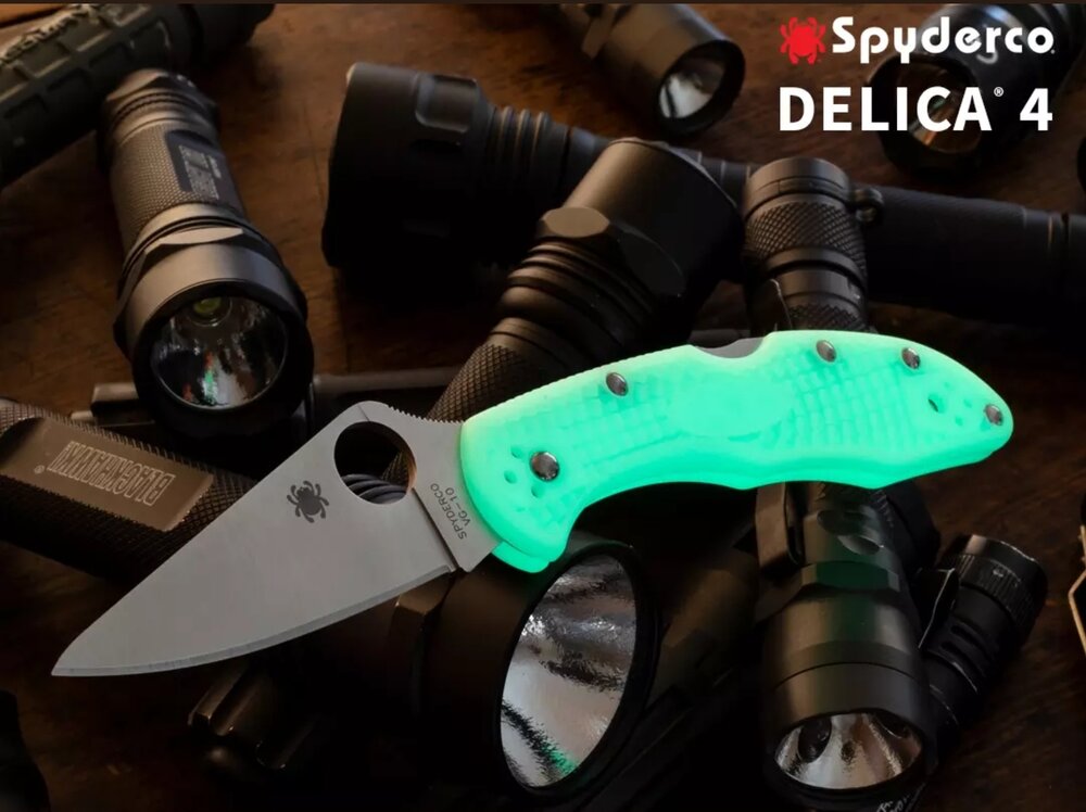 Premium Delica 4 Glow-in-the-Dark Knife - Ultimate EDC Companion