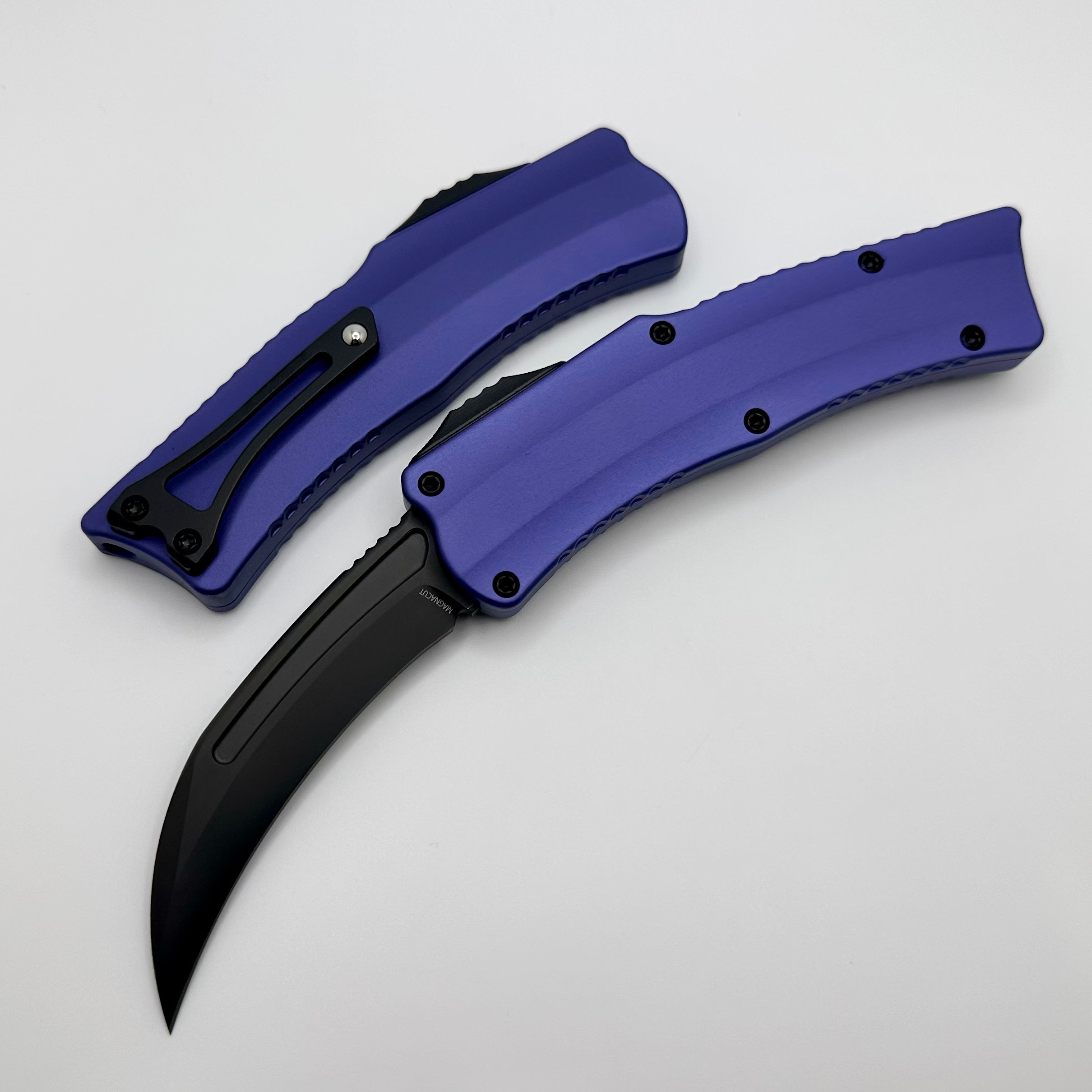 Premium Heretic ROC DLC Knife with Purple Handle - Ultimate Tactical EDC