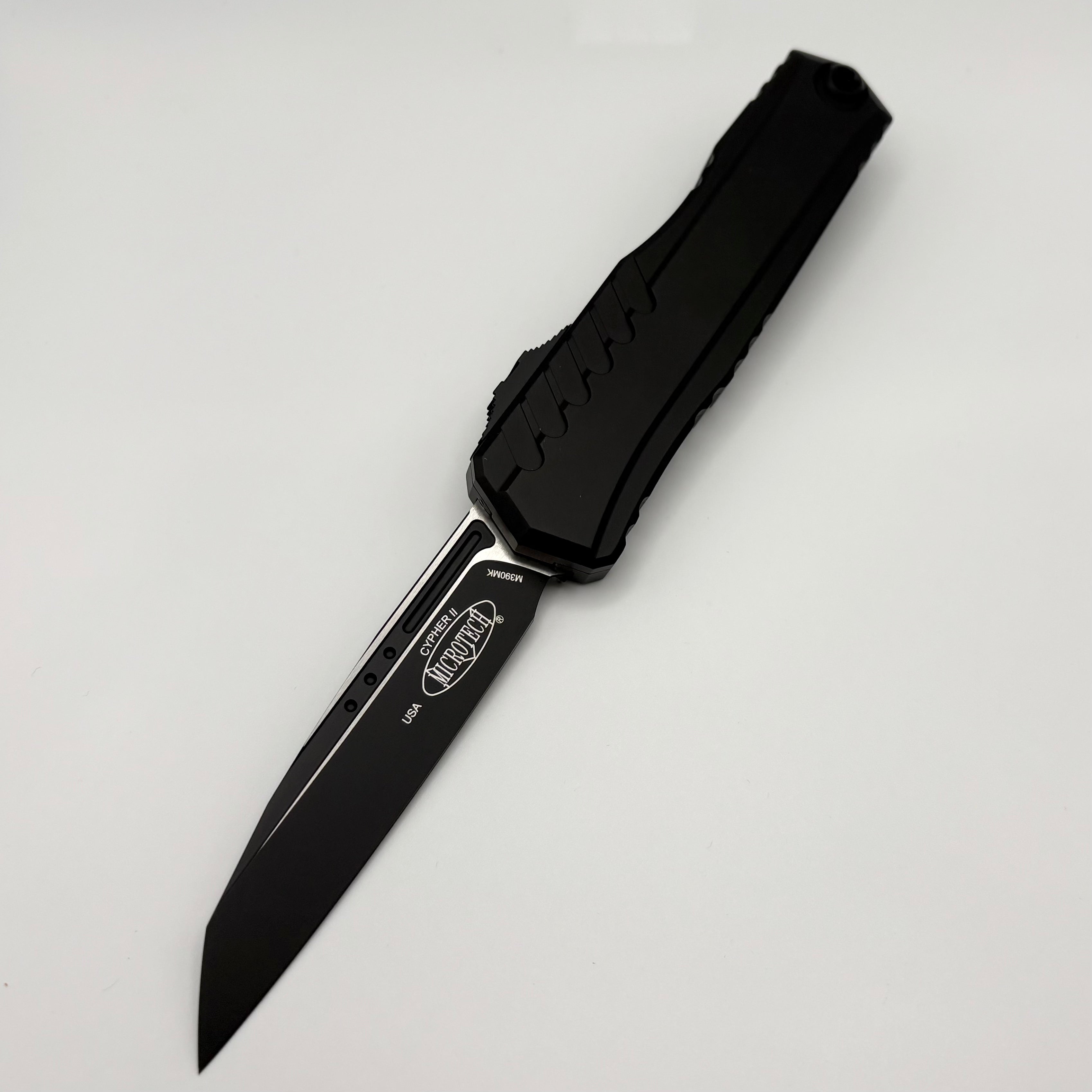 Premium Pre-owned Microtech Cypher II Tactical Knife - Black S/E 1241-1T