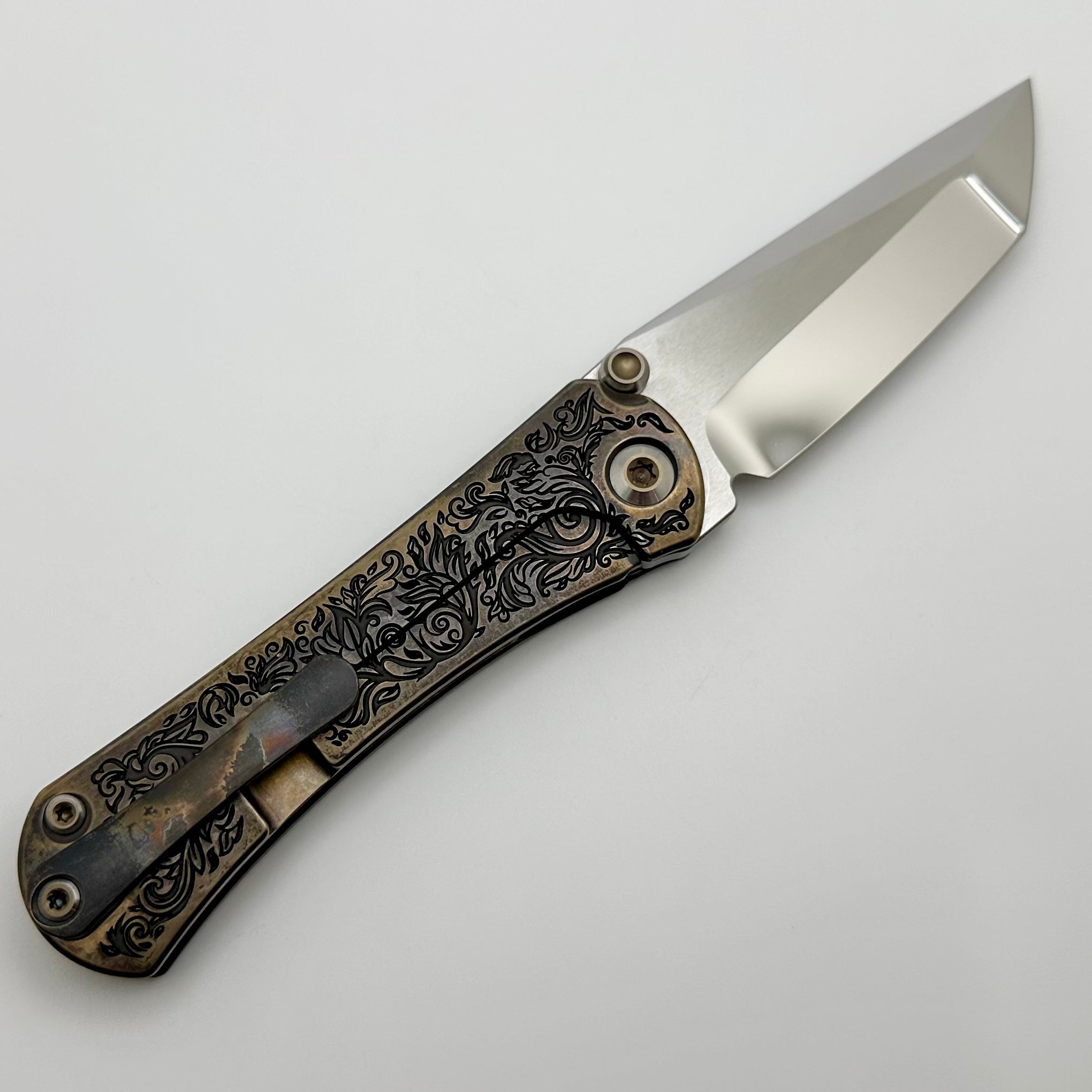 Premium Borka Blades & Marfione Custom SBTF Scroll TRD 2024 - Mirror Star Ground M390