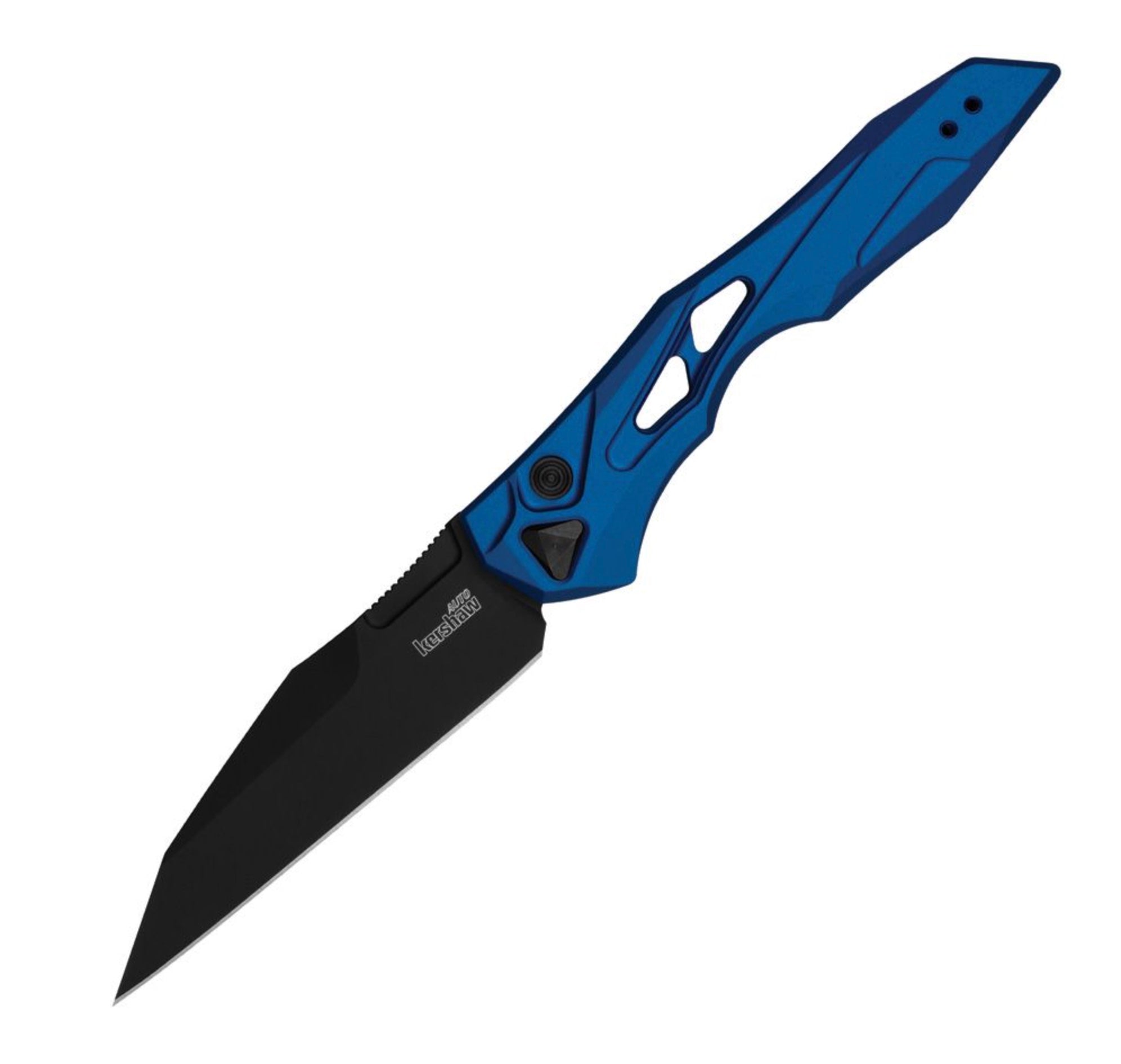 Kershaw Launch 13 Ultimate Tactical Pocketknife - Blue Handle & Black CPM-154 Blade