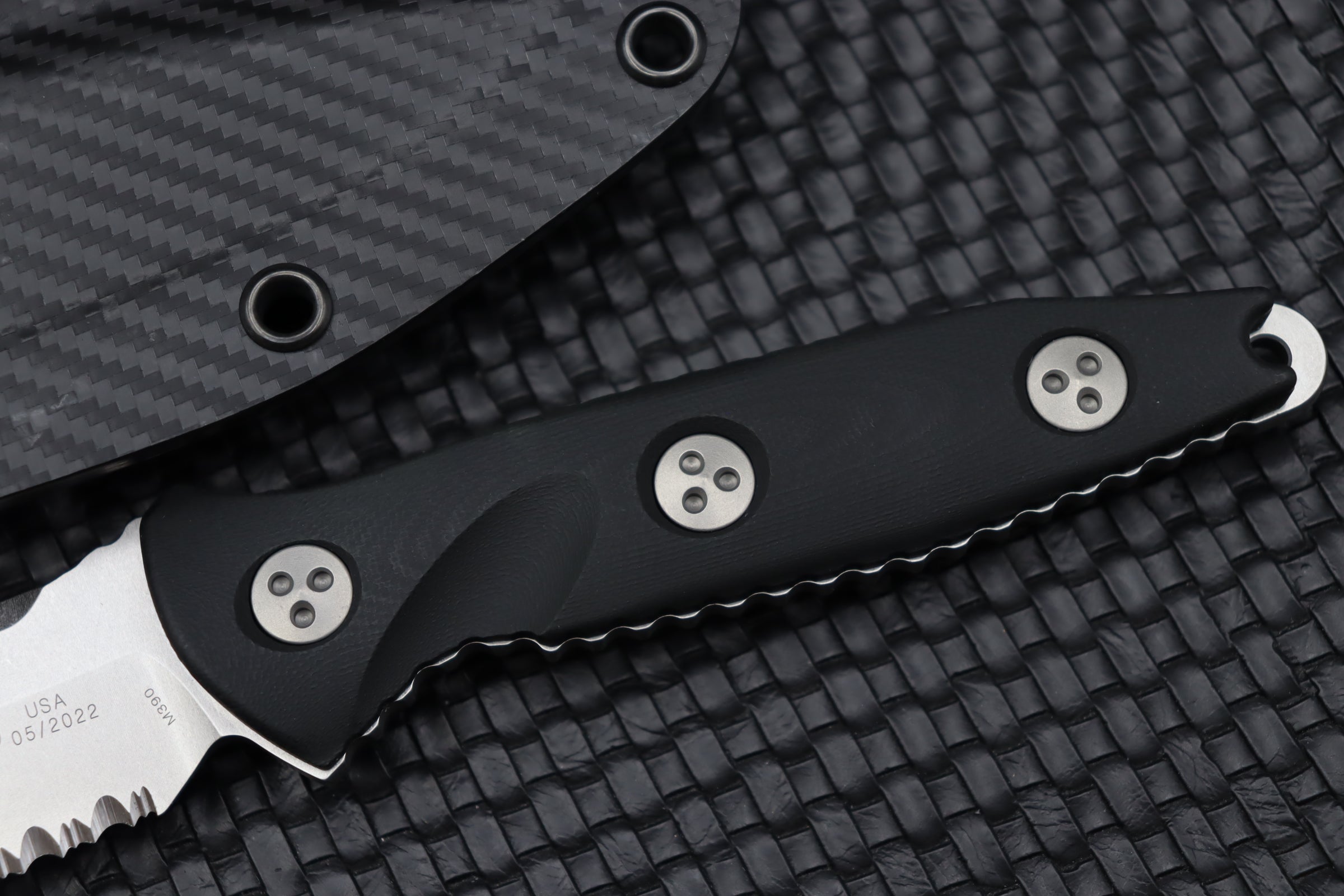 Microtech Socom Alpha Ultimate Tactical Knife - Partial Serrated Blade