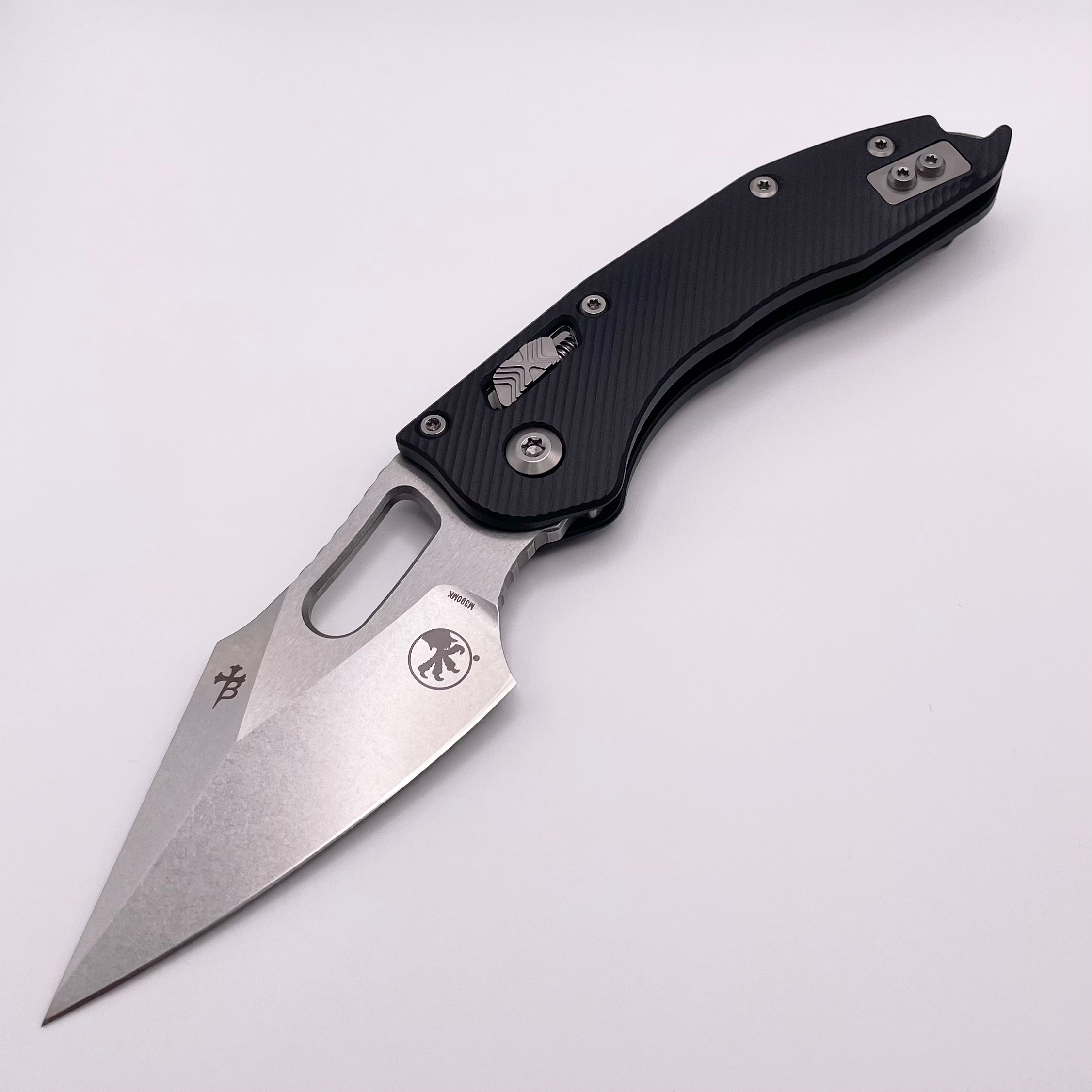 Premium Pre-Owned Microtech Stitch RAM LOK Knife - Apocalyptic Black Aluminum & M390MK Steel