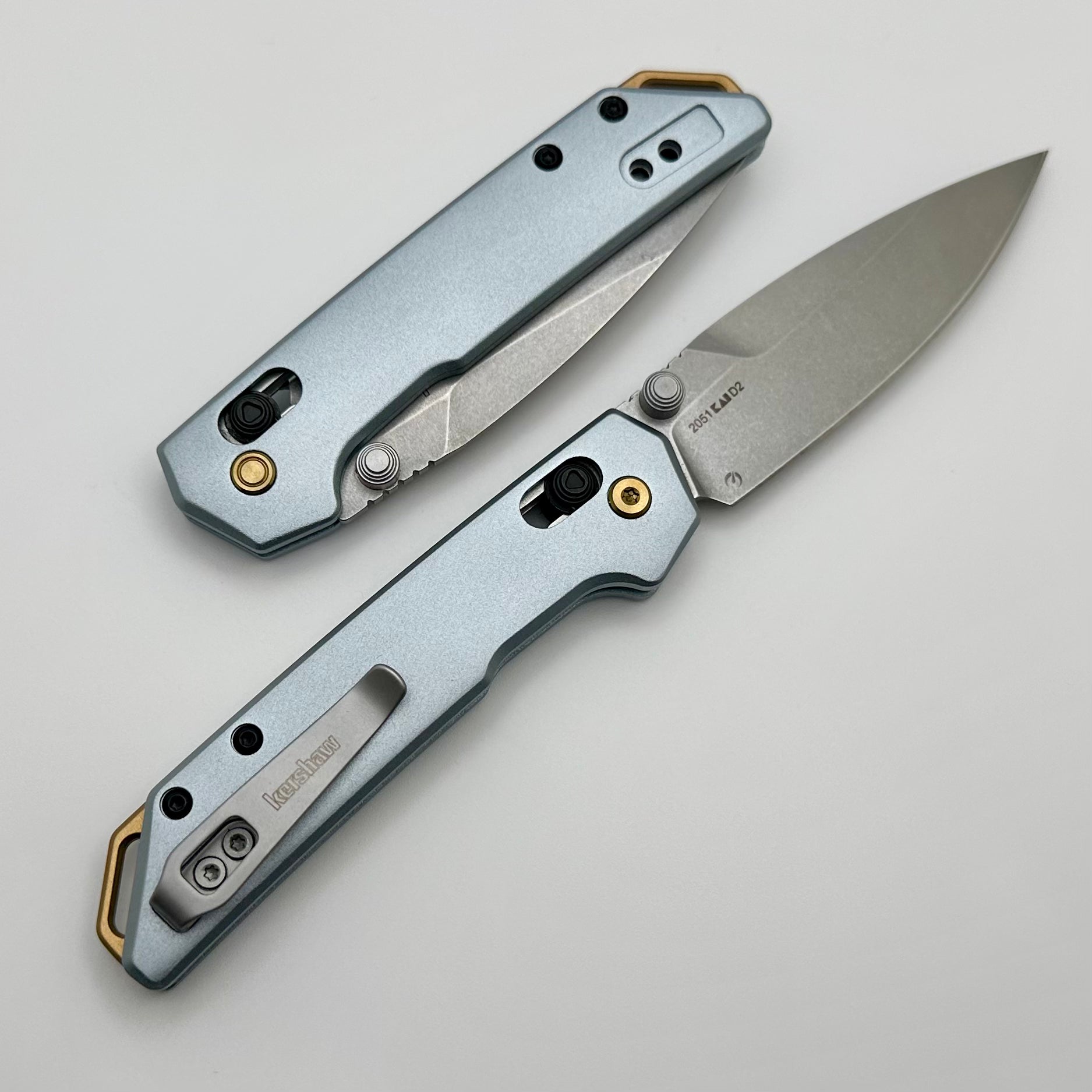 Kershaw Premium Mini Iridium EDC Knife with D2 Blade & Aluminum Handle