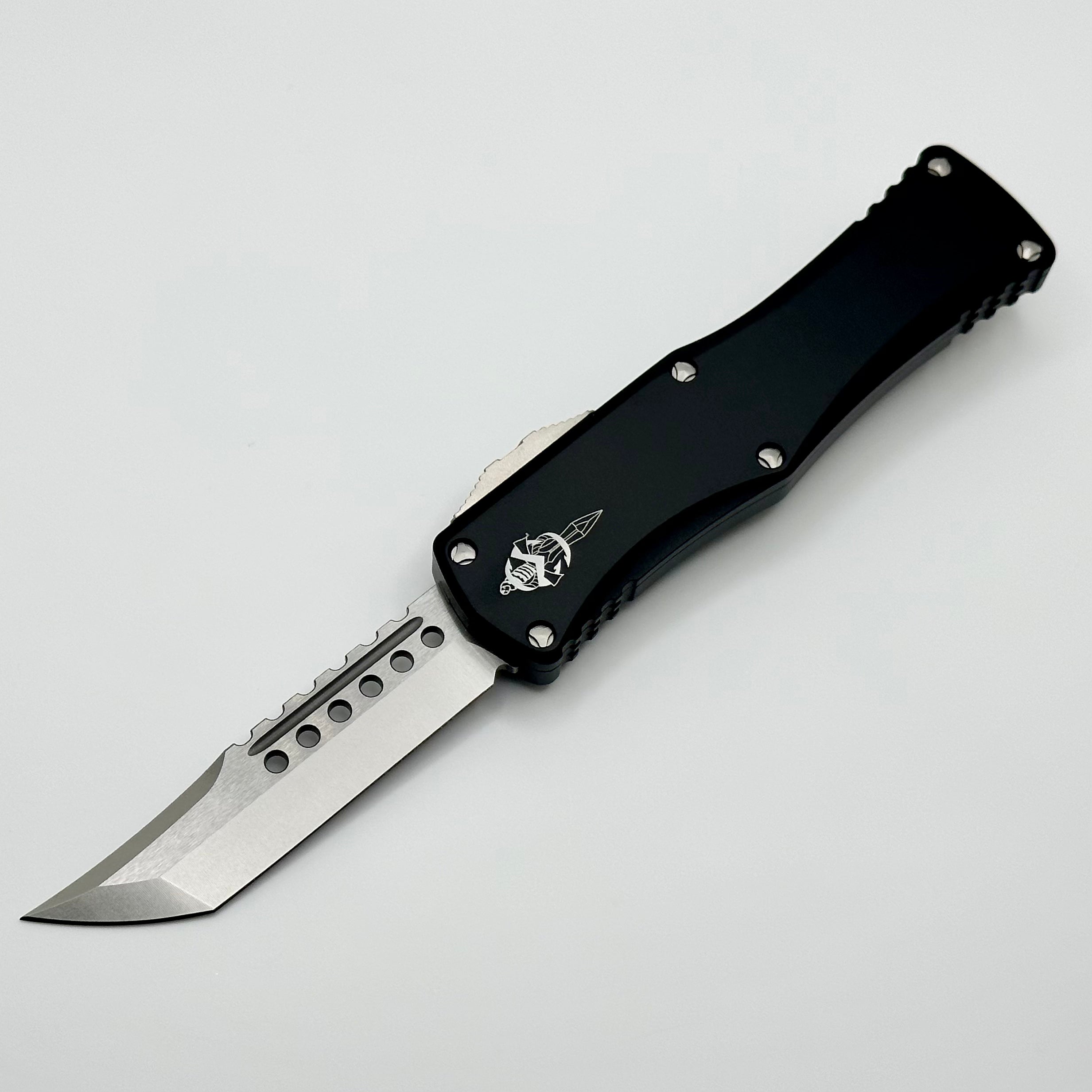 Premium Microtech Hera S/N 002 Hellhound Signature Series Knife - Stonewash & Black Finish