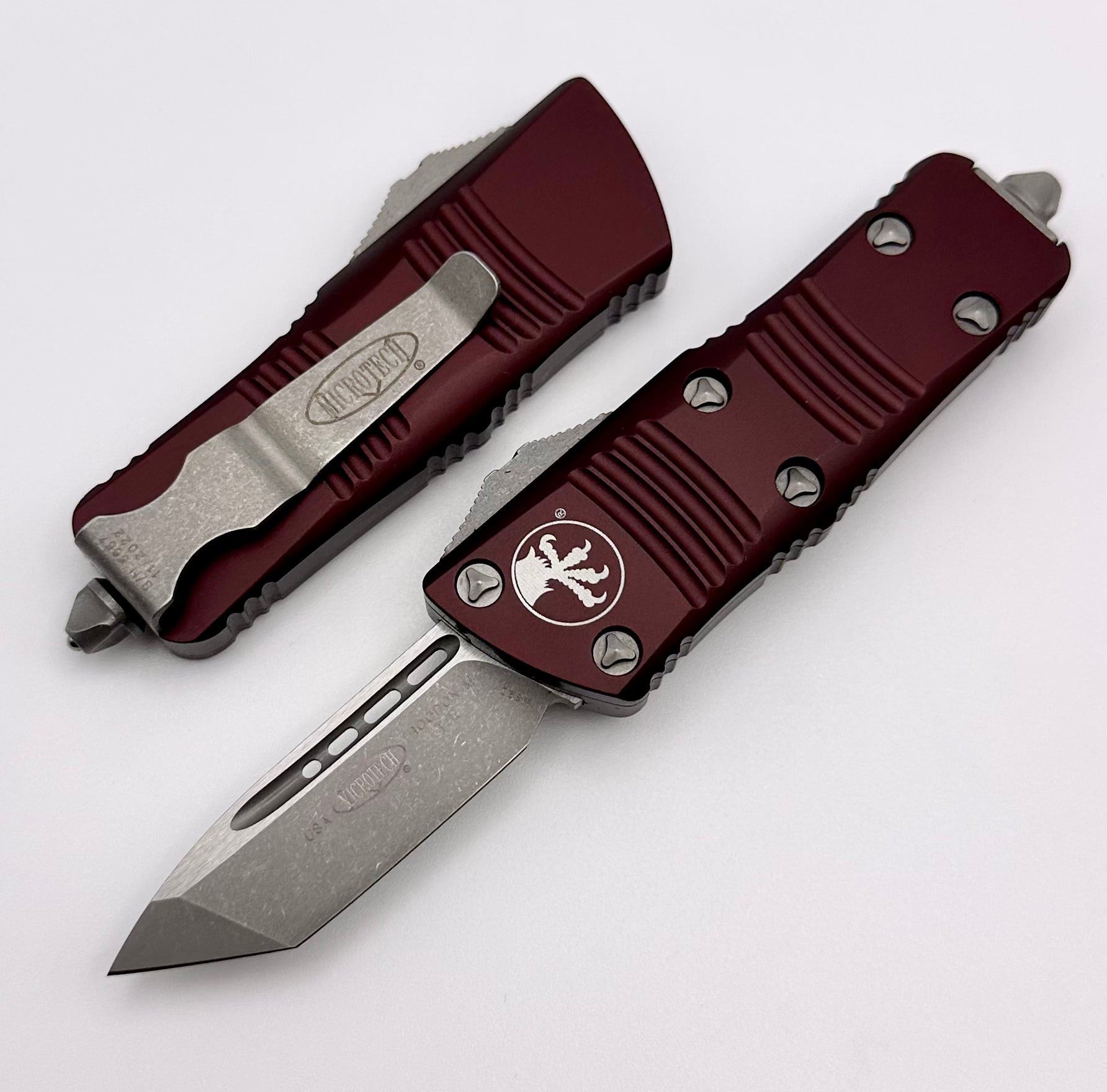 Microtech Troodon Mini Apocalyptic Tanto & Merlot - Ultimate EDC Knife