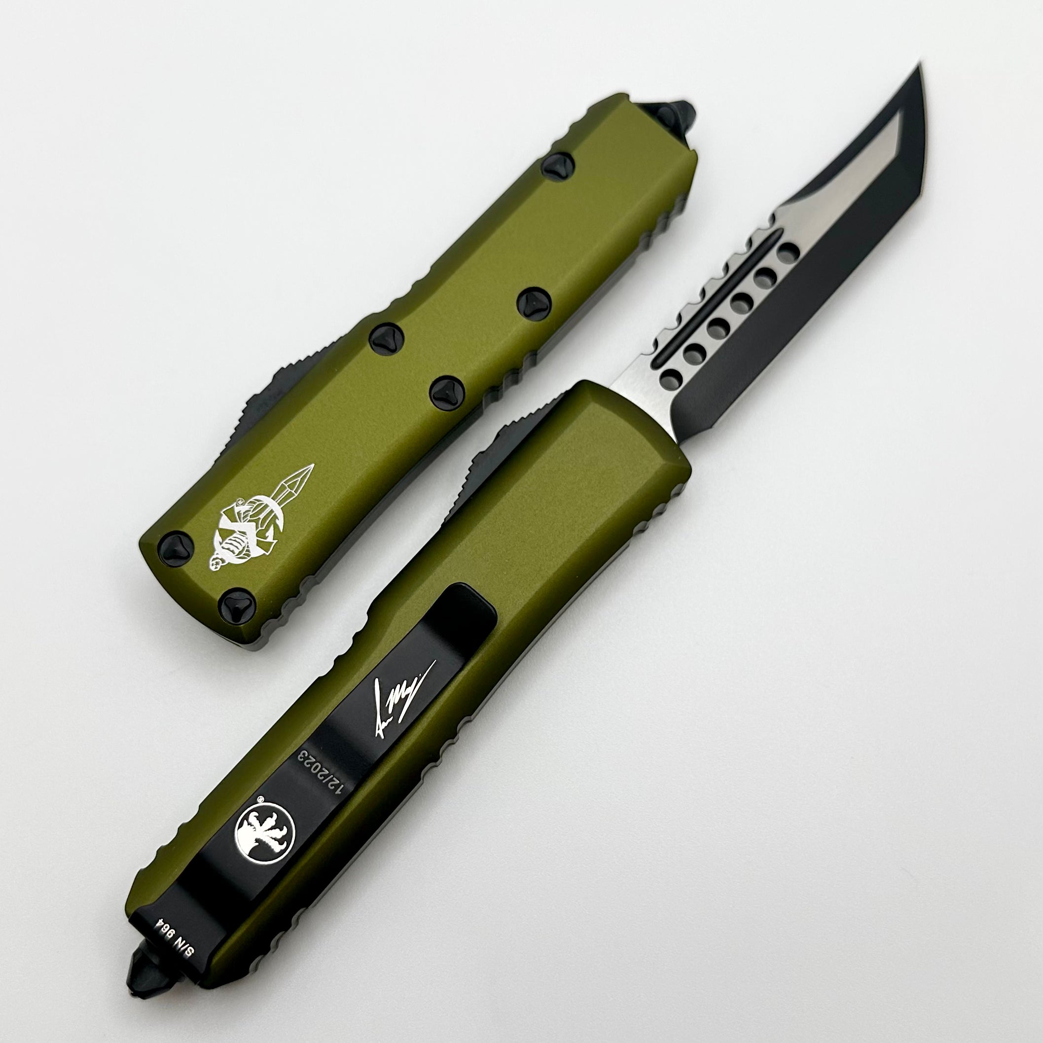 Microtech UTX-85 Hellhound Black & OD Green Signature Series | Premium Everyday Carry Knife