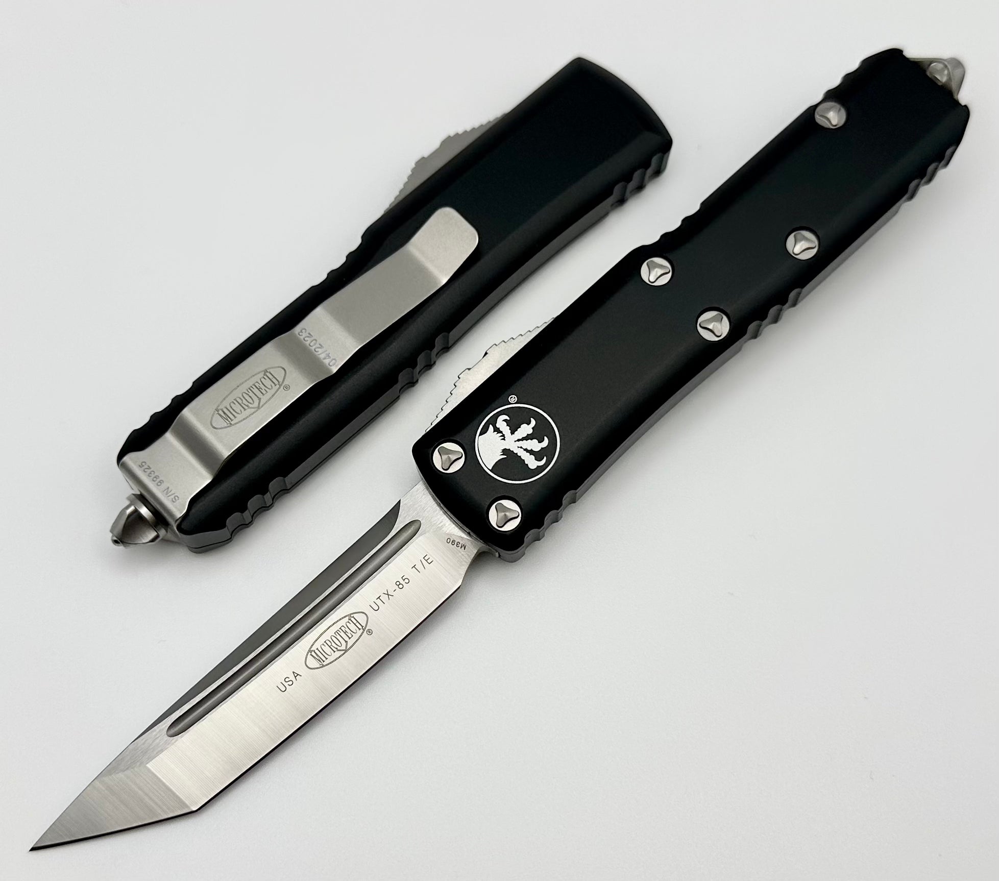 Premium Microtech UTX-85 Tanto EDC Knife - Satin & Black