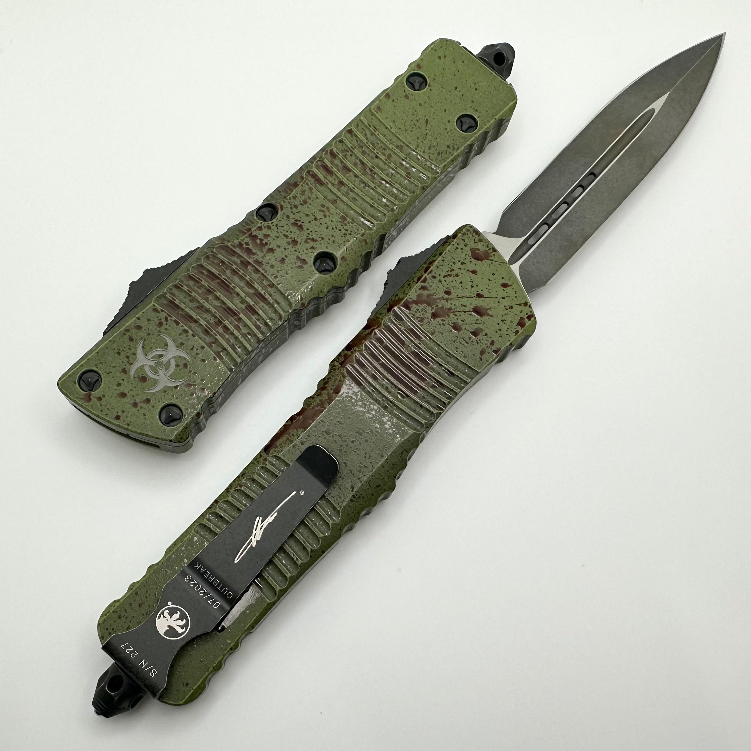 Ultimate Microtech Combat Troodon OTF Knife - Premium Double Edge Tactical Blade