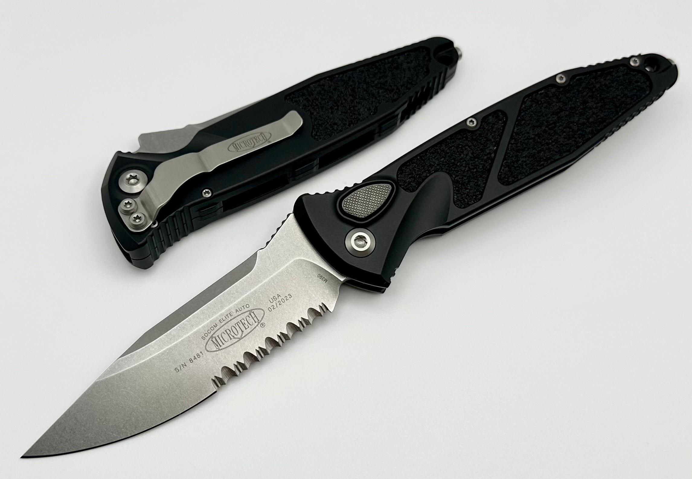 Microtech Socom Elite Auto Tactical Knife - Premium Stonewash Finish