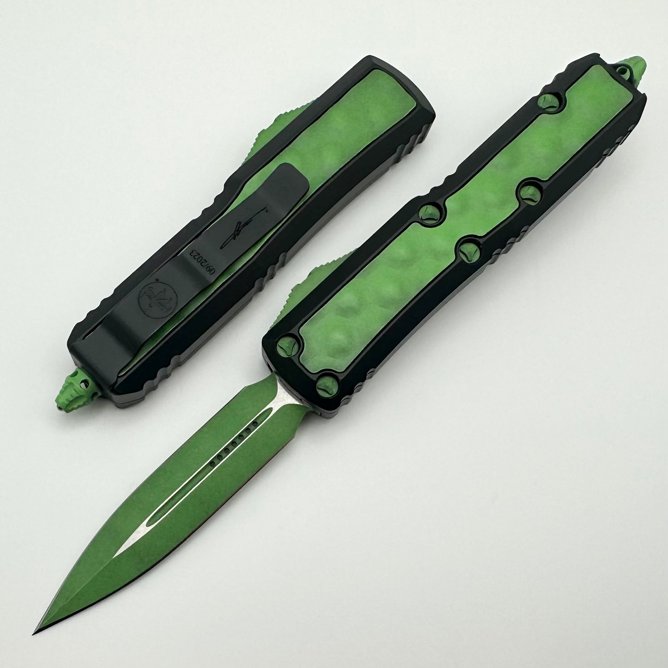 Microtech Daytona Green Mamba D/E Signature Series - Ultimate Tactical Knife